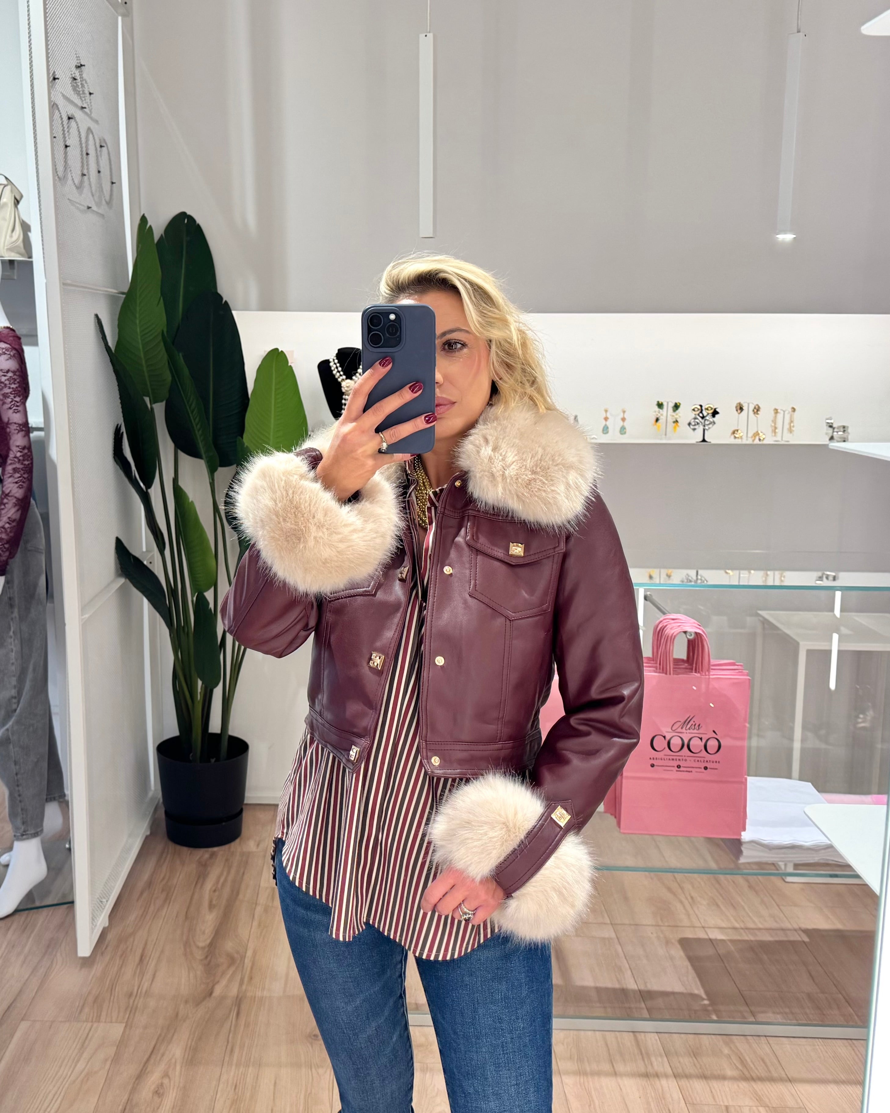 Giubbino “Anika Bordeaux”