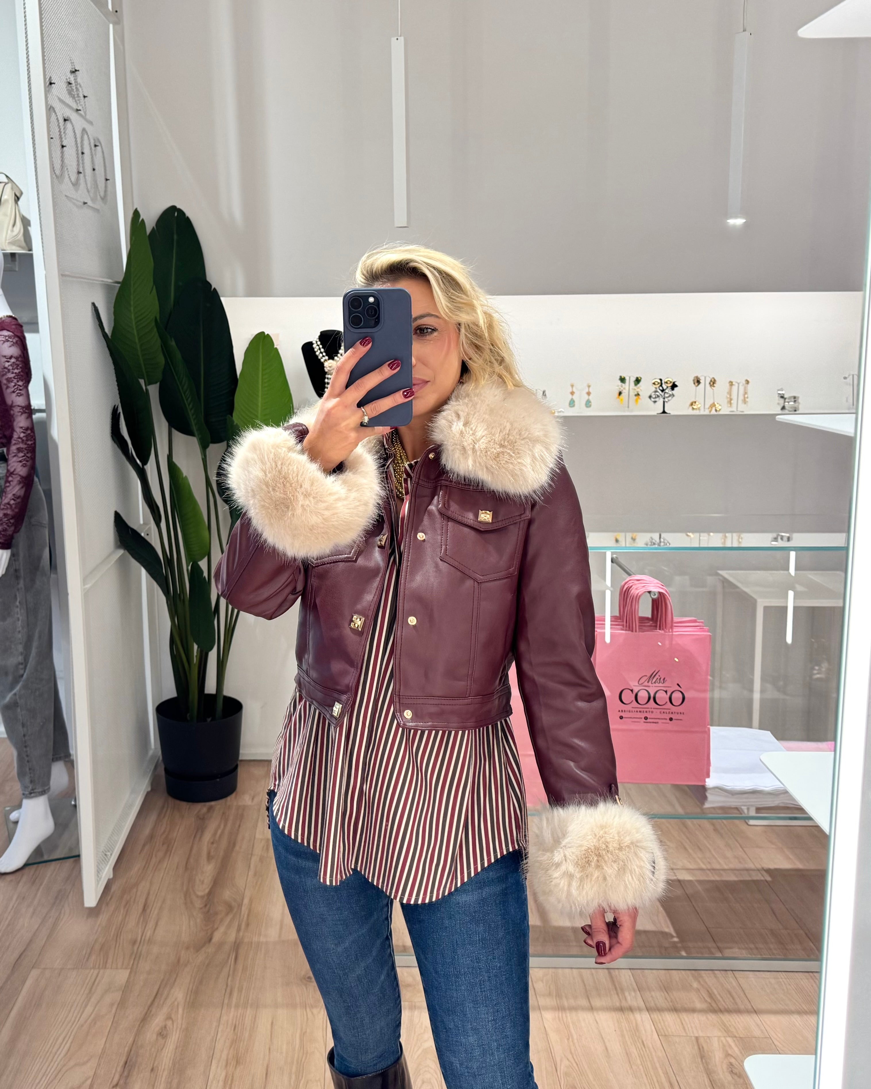 Giubbino “Anika Bordeaux”