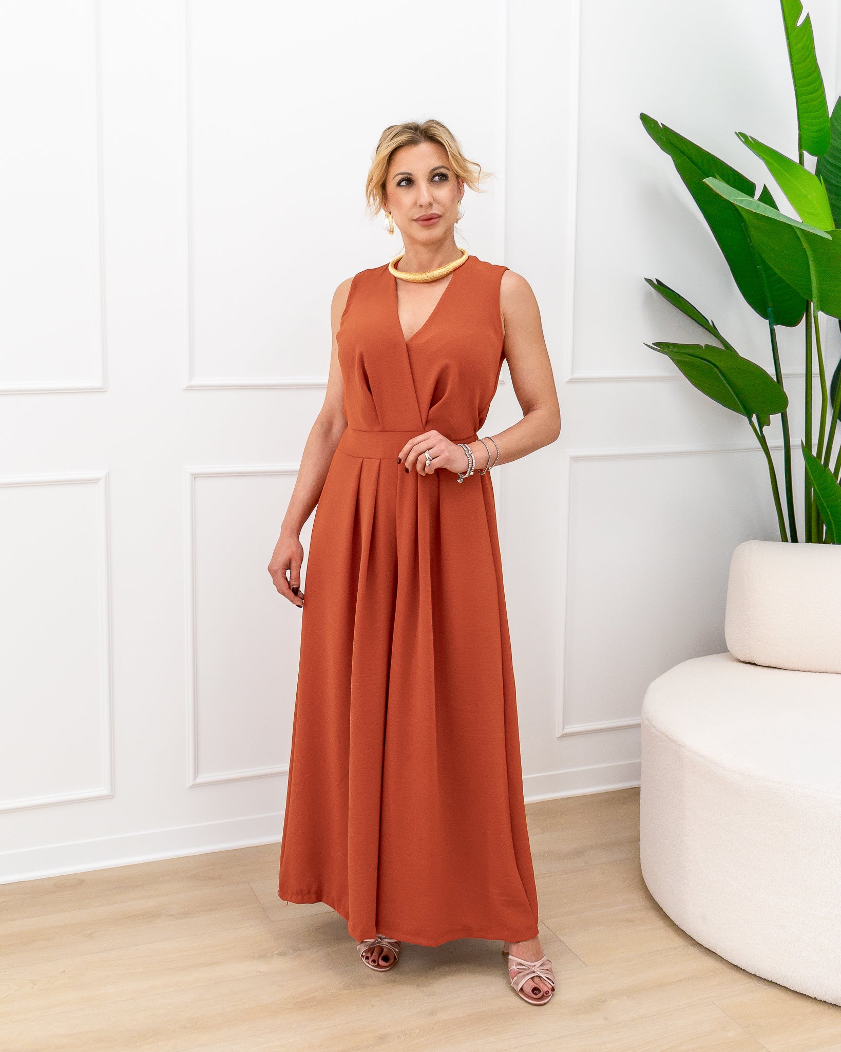 Jumpsuit “Rossella Arancio”