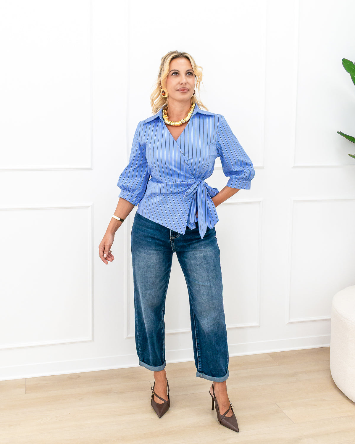 Camicia “Paola Celeste”
