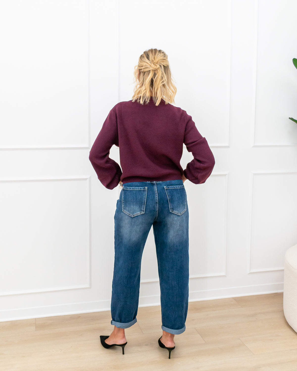 Cardigan “Aurora Bordeaux”
