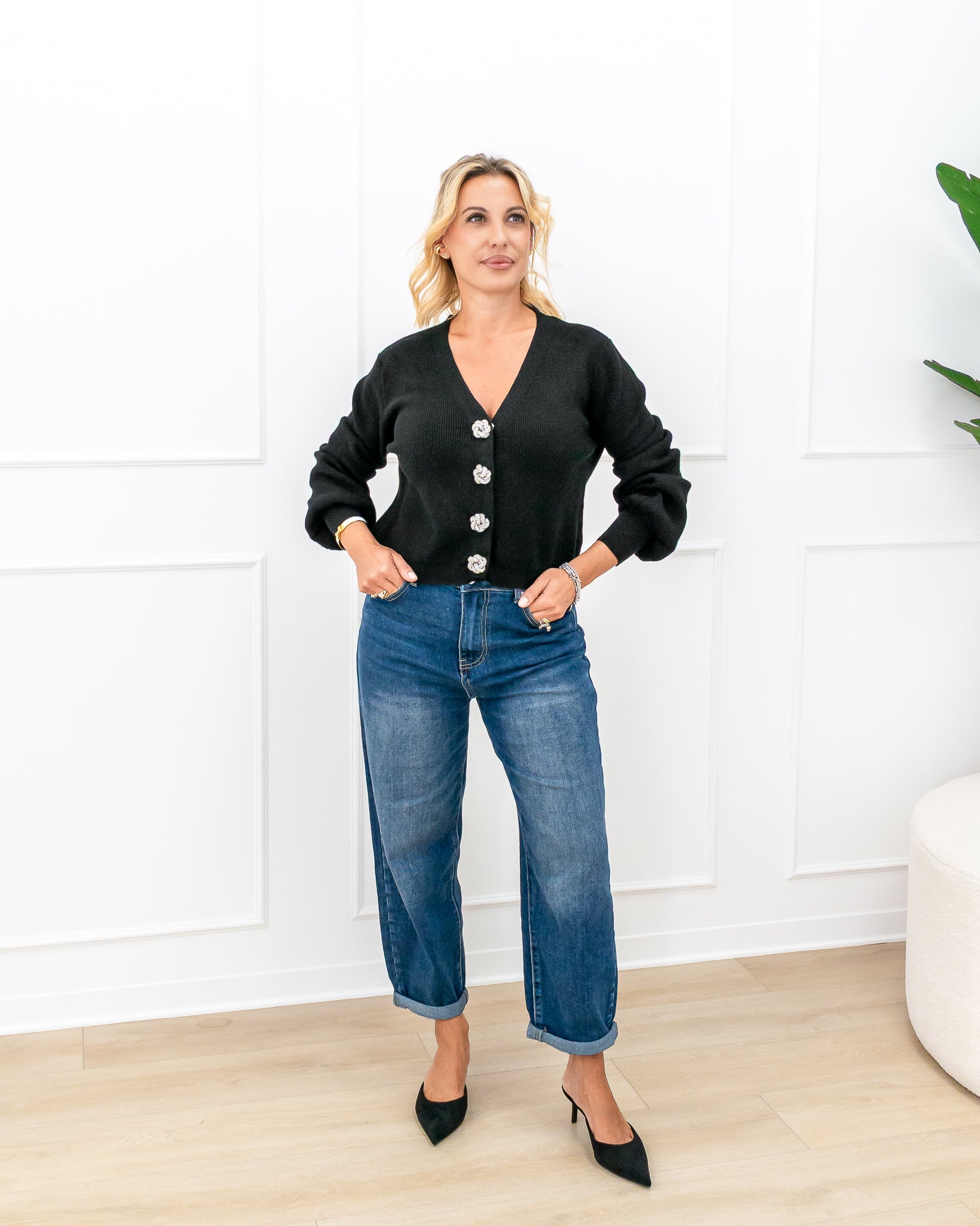 Cardigan “Aurora Nero”