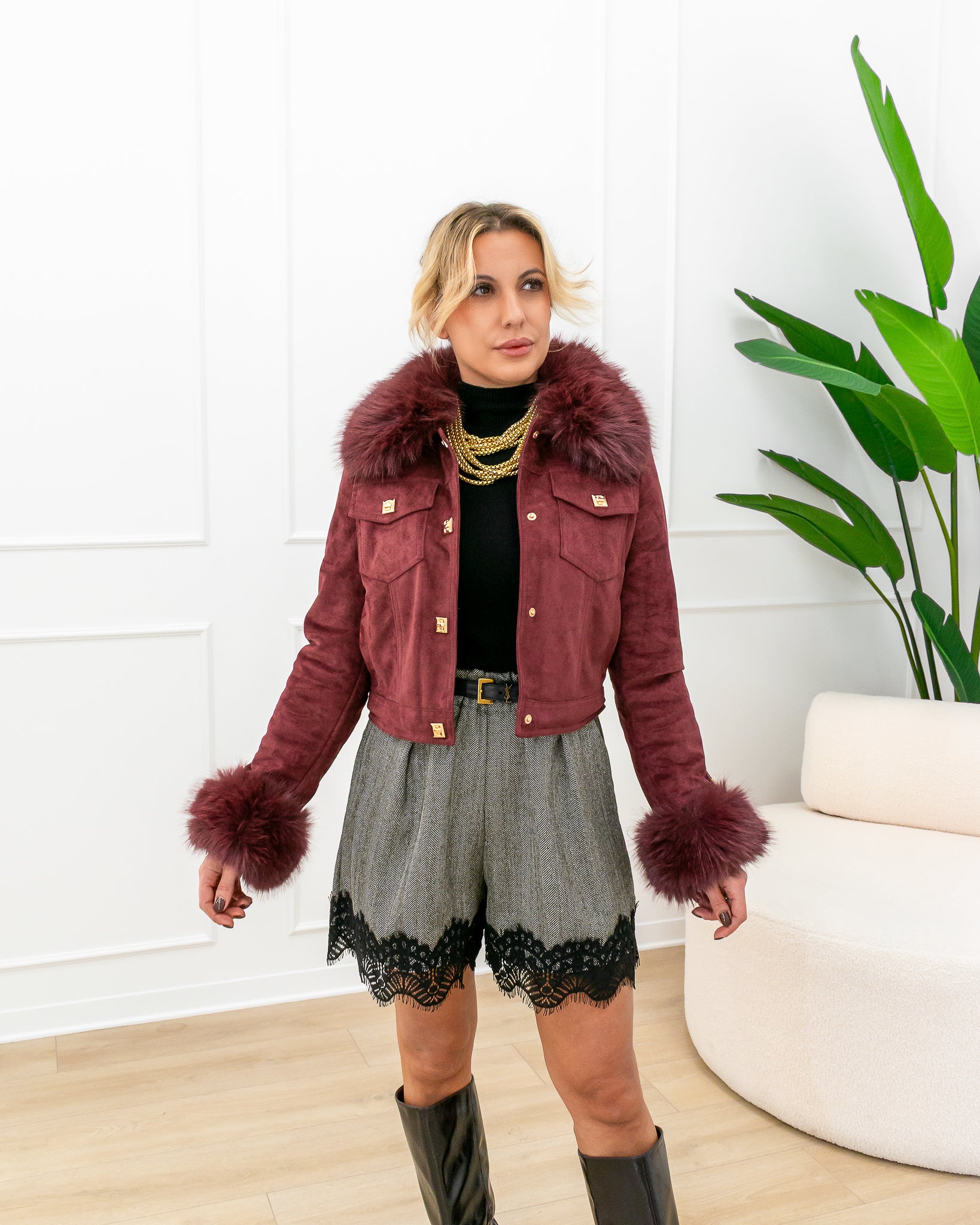 Giubbino “Matilda Bordeaux”