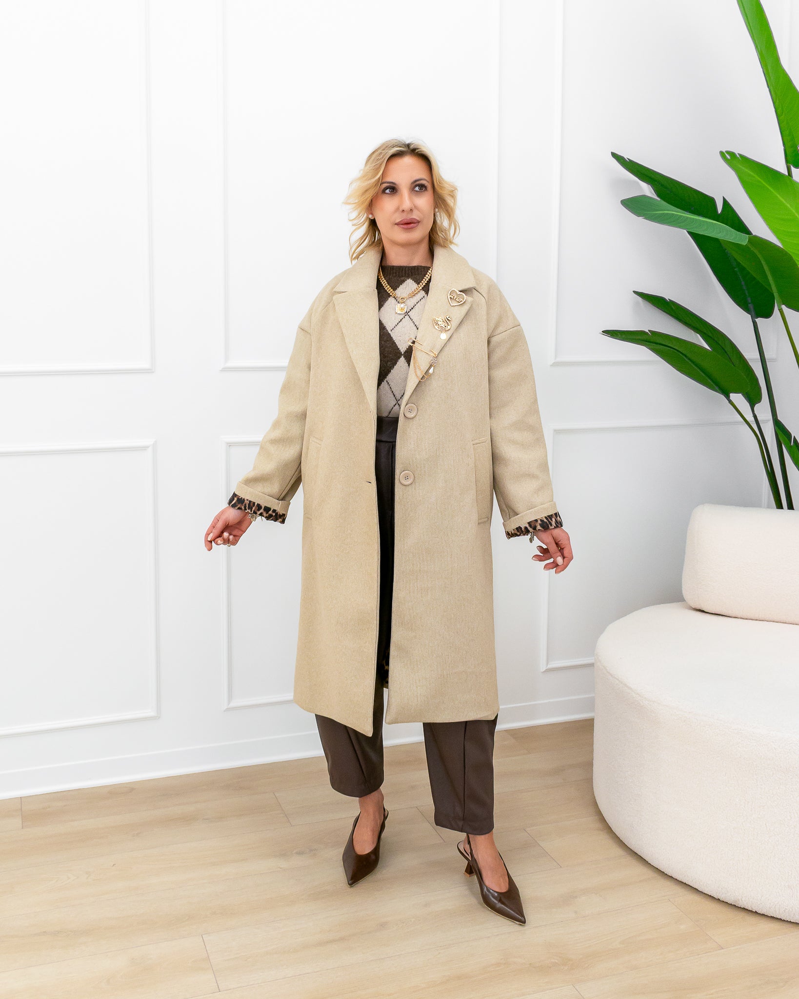 Cappotto “Clara Sabbia”