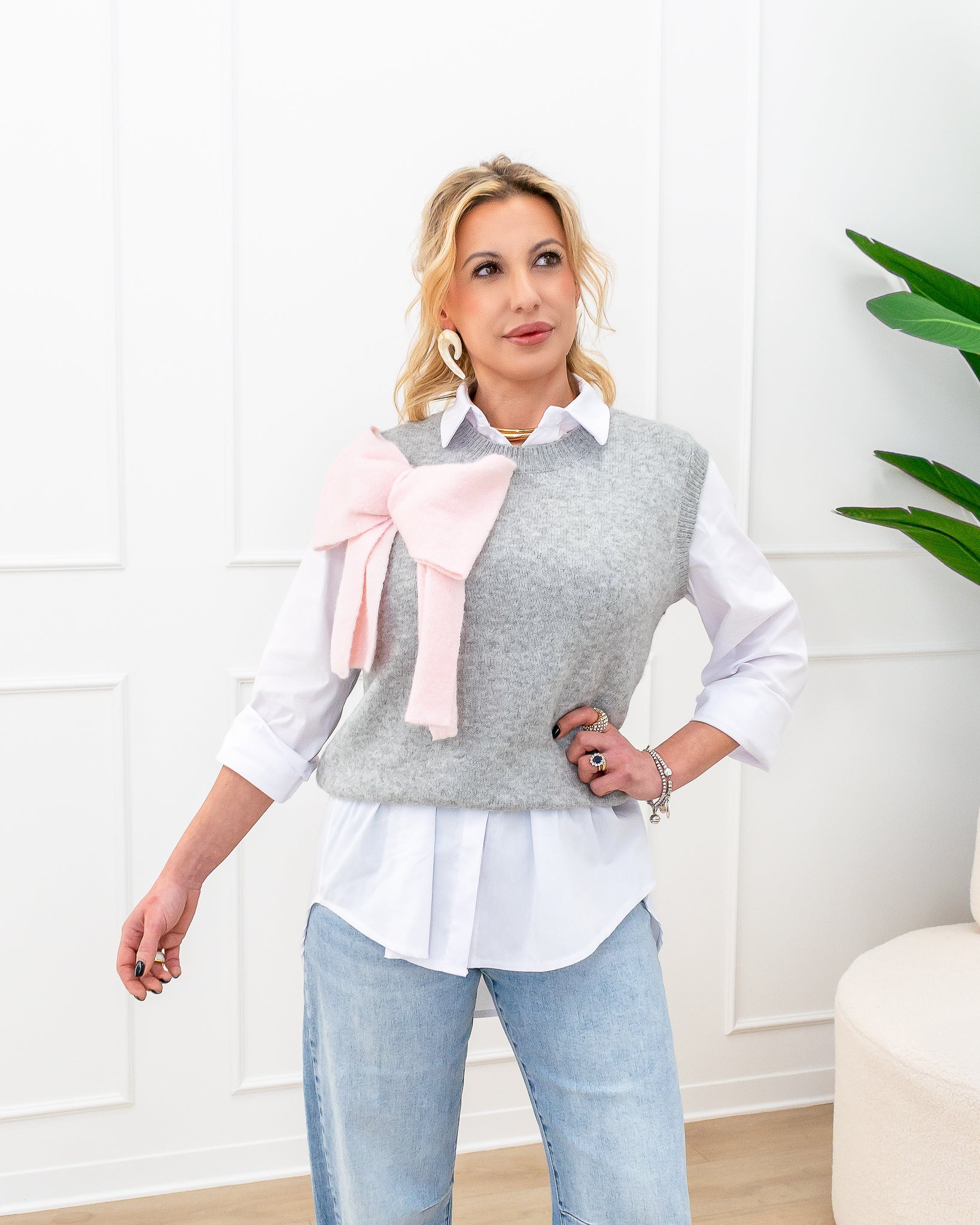 Gilet “Sandra Grigio”