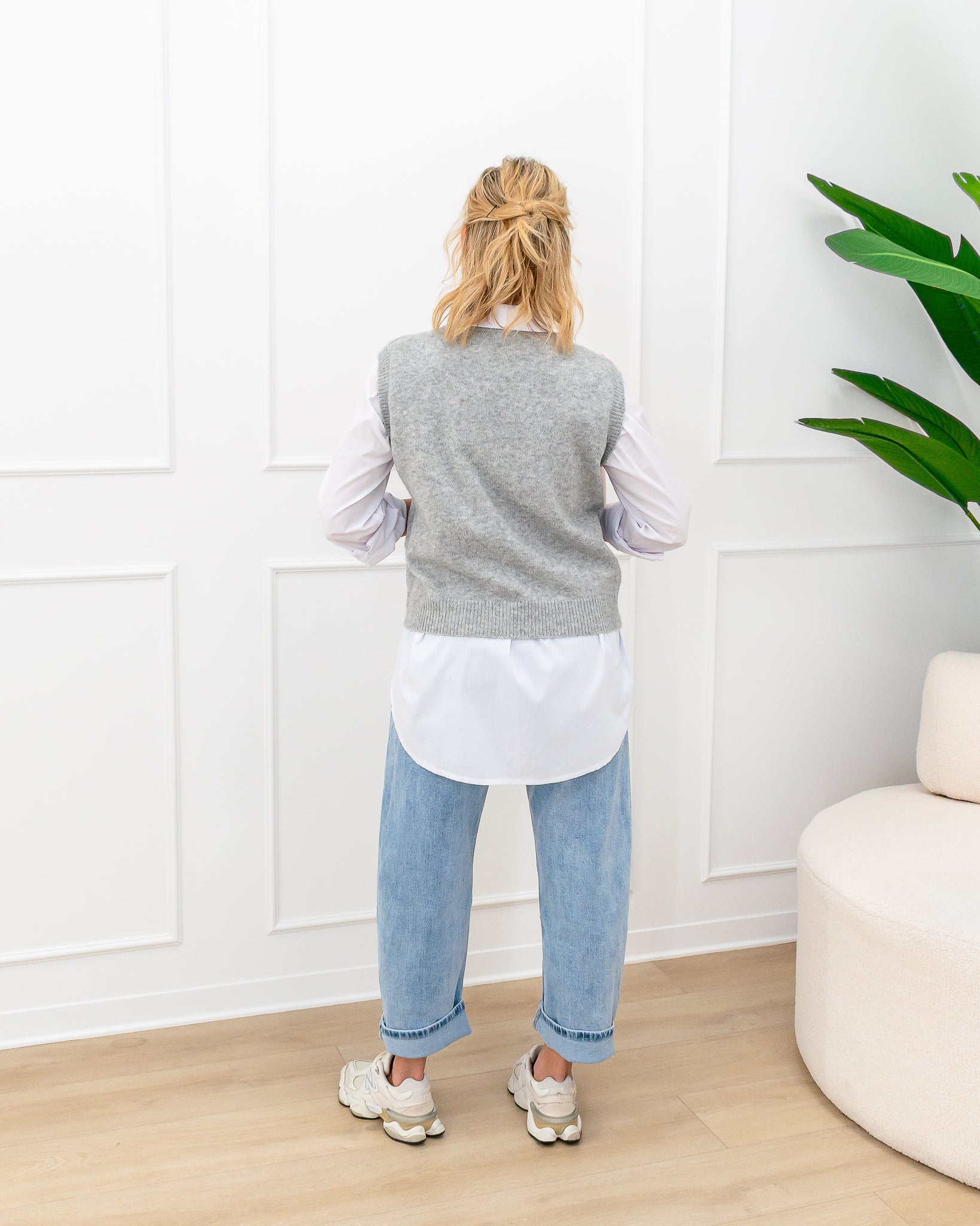 Gilet “Sandra Grigio”