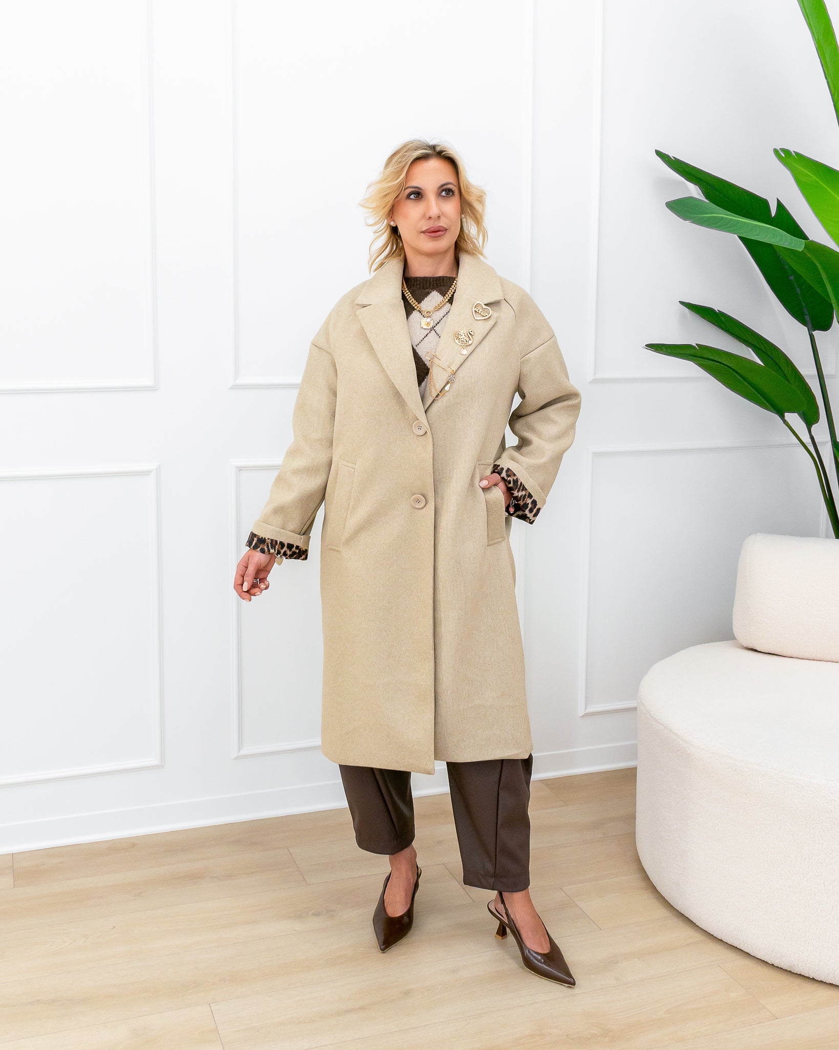 Cappotto “Clara Sabbia”