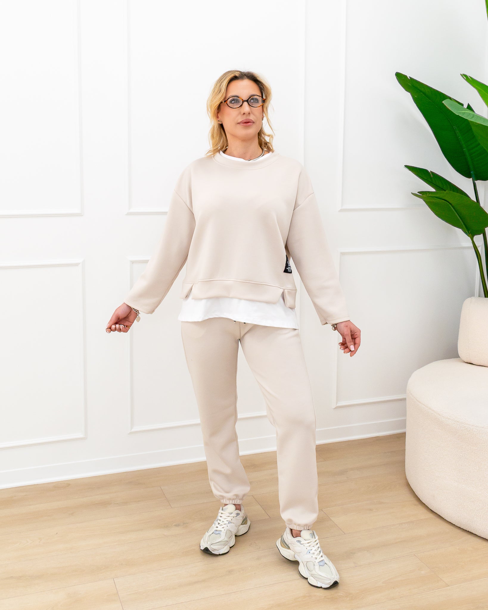 Completo “Sandra Beige”