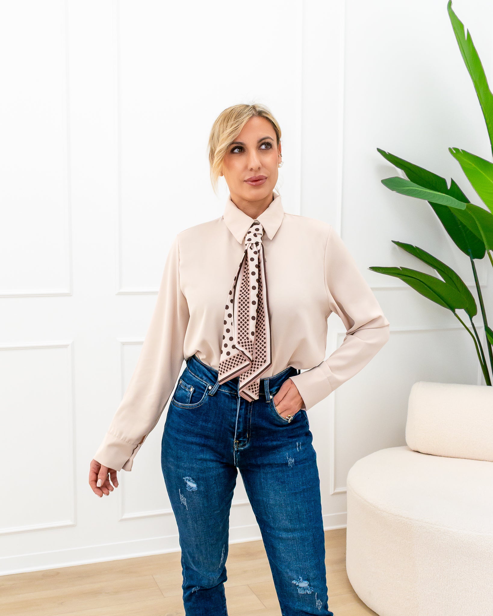 Camicia “Serena Beige”