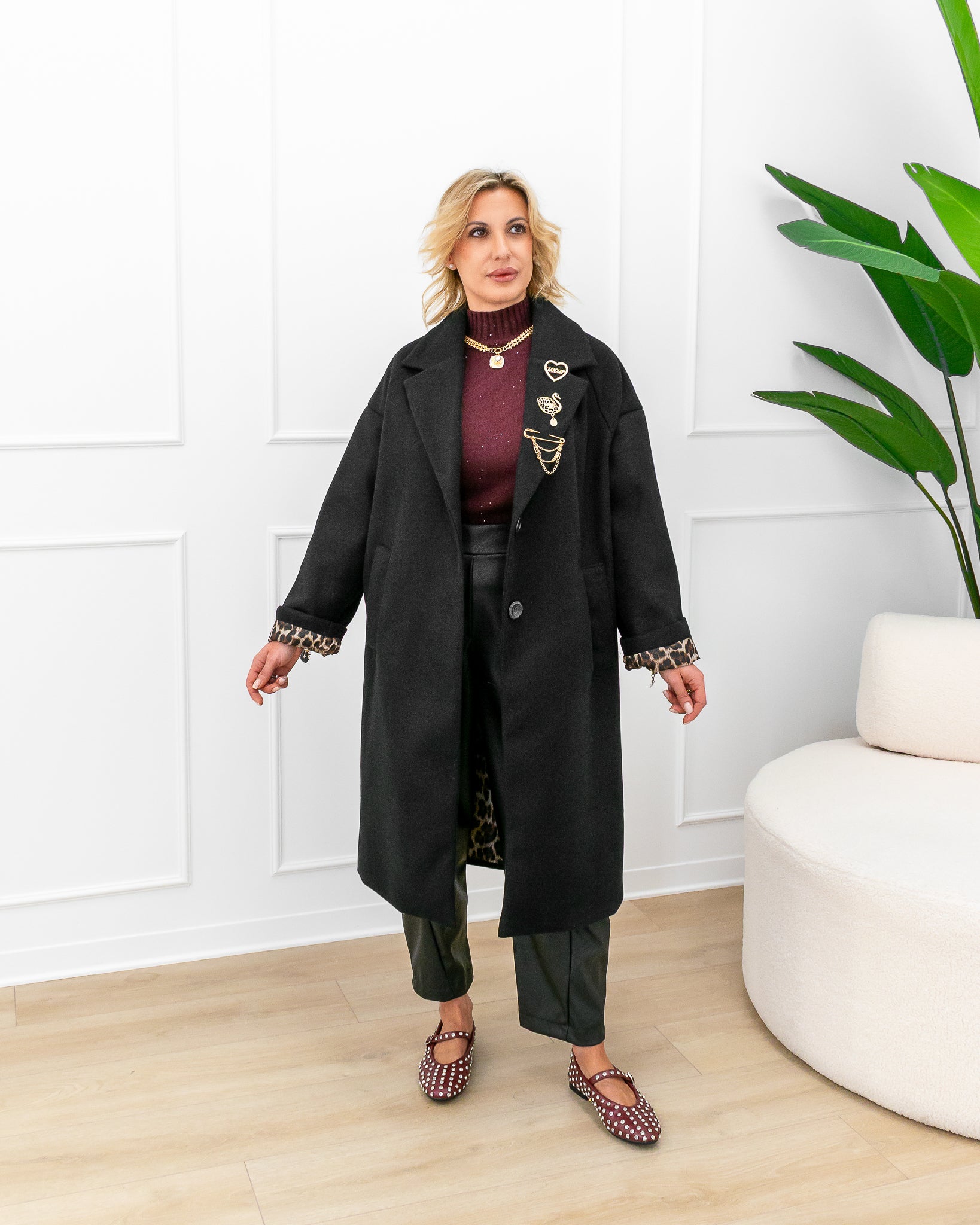 Cappotto “Clara Nero”