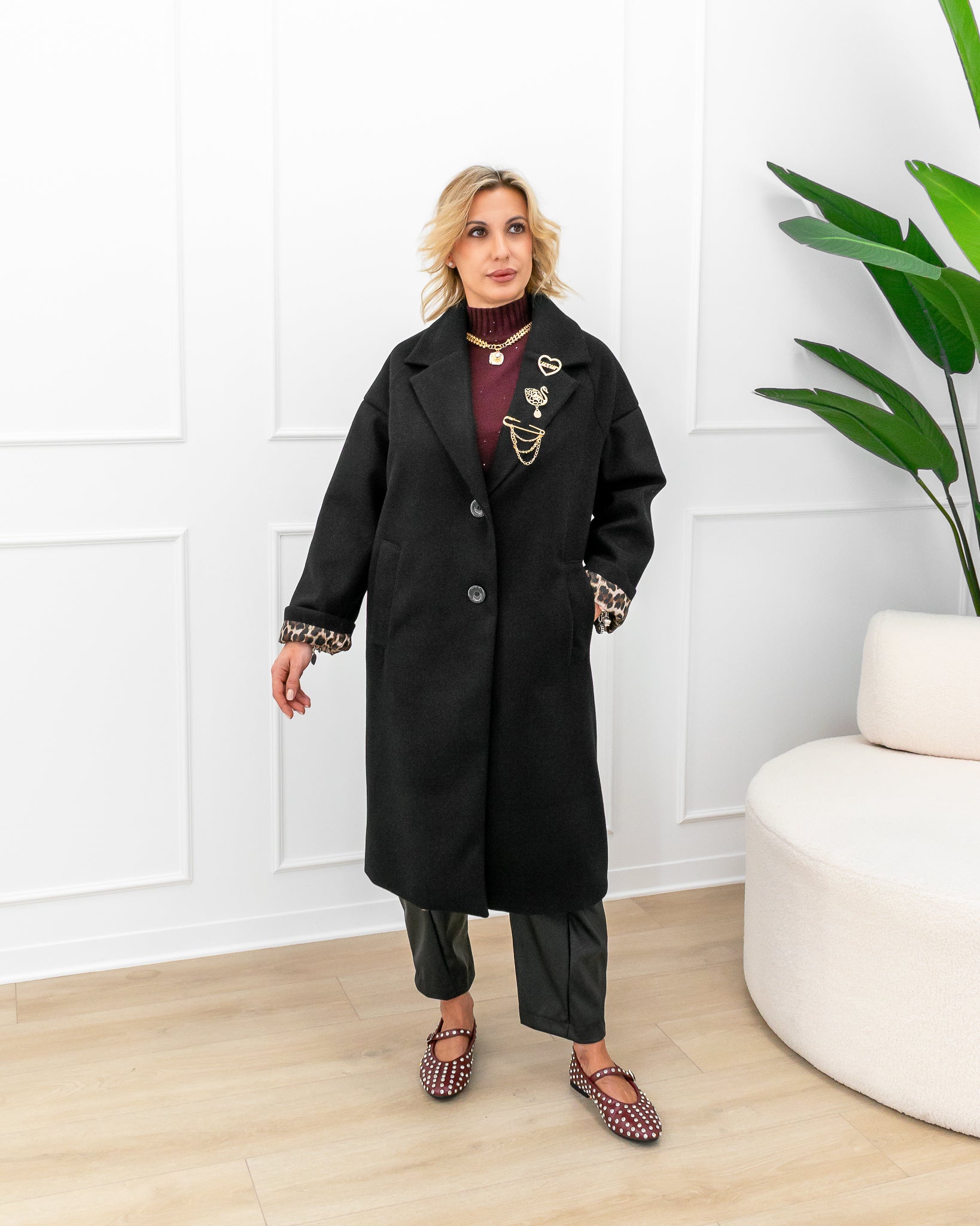 Cappotto “Clara Nero”