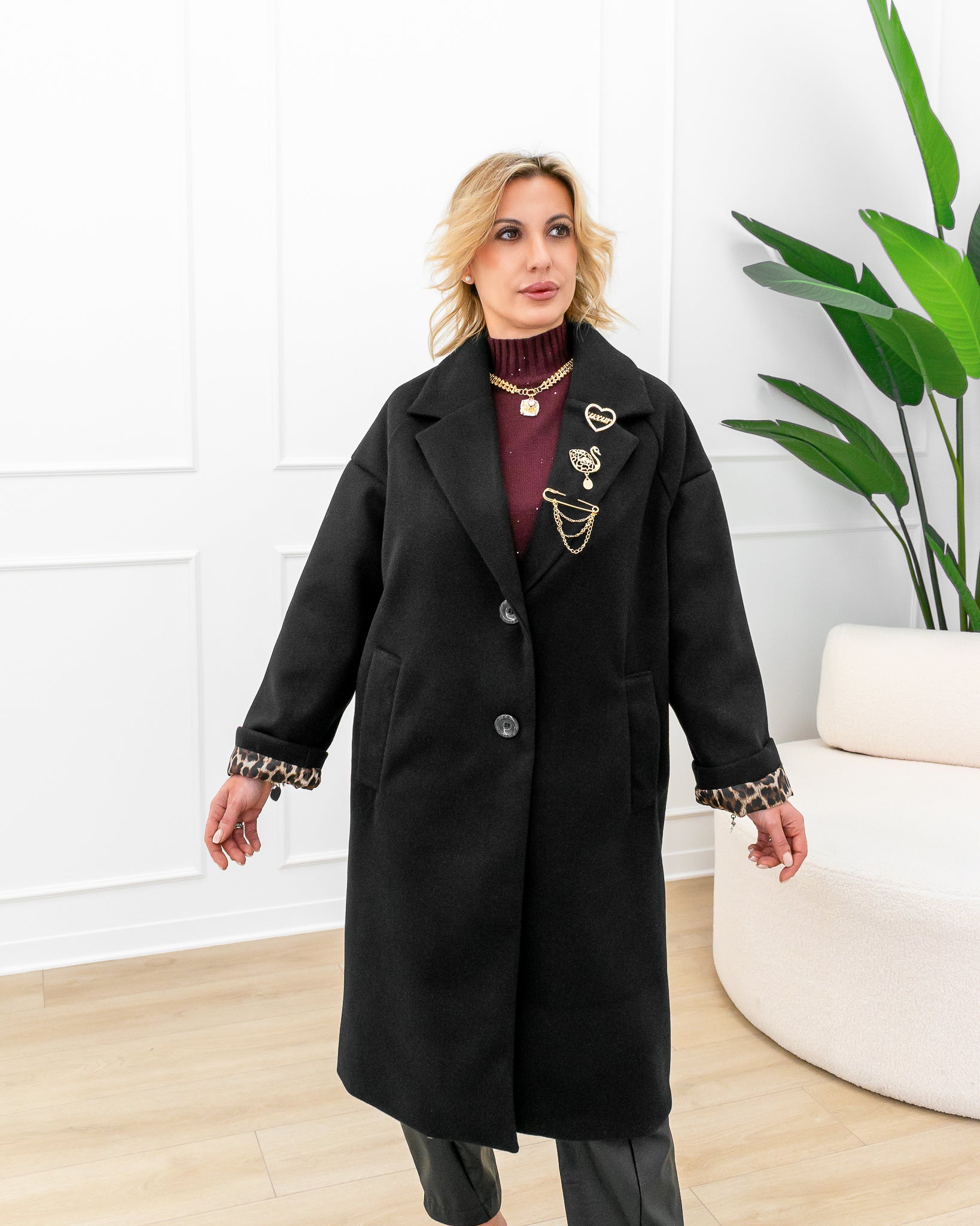 Cappotto “Clara Nero”