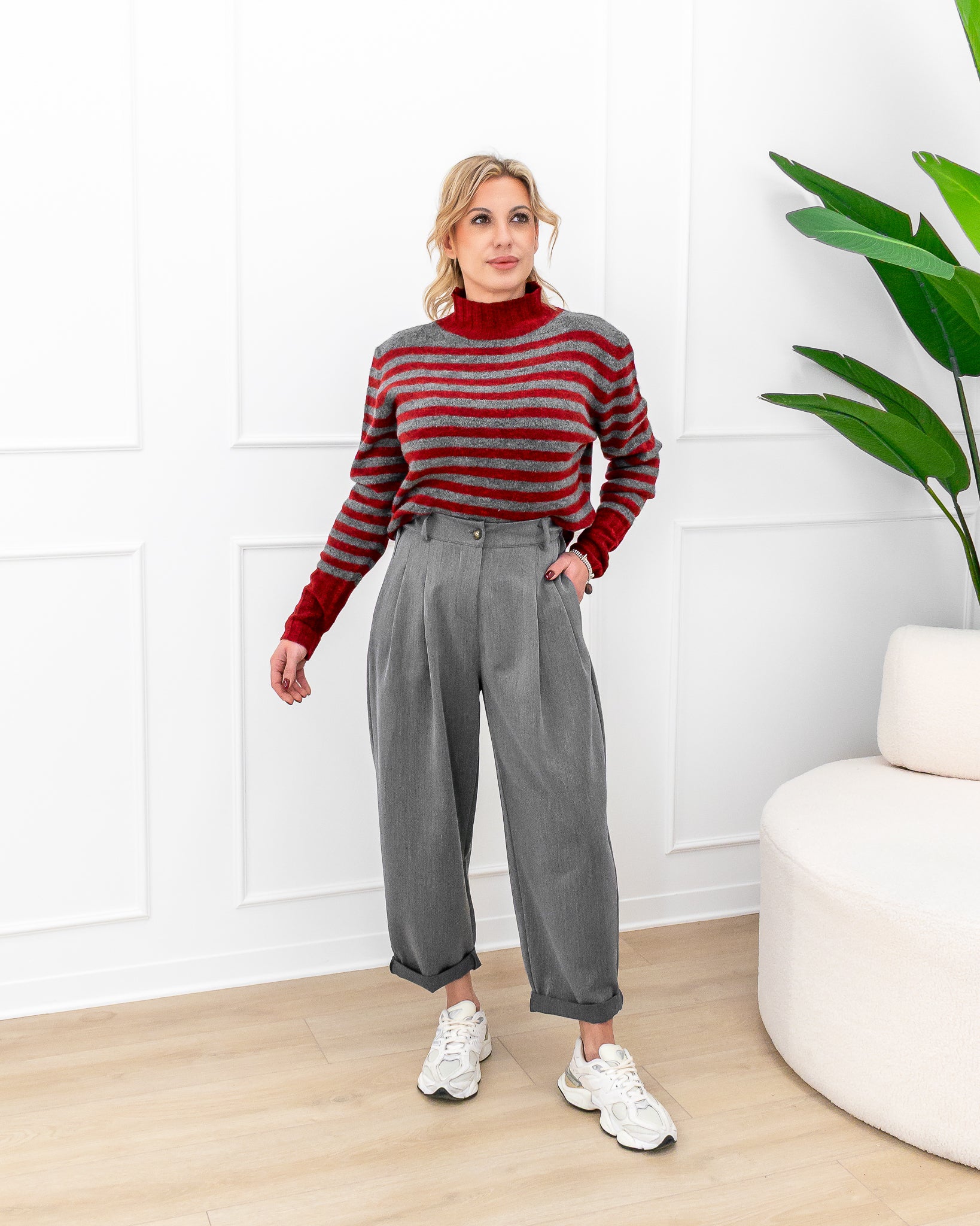 Pantalone “Noelia Grigio”