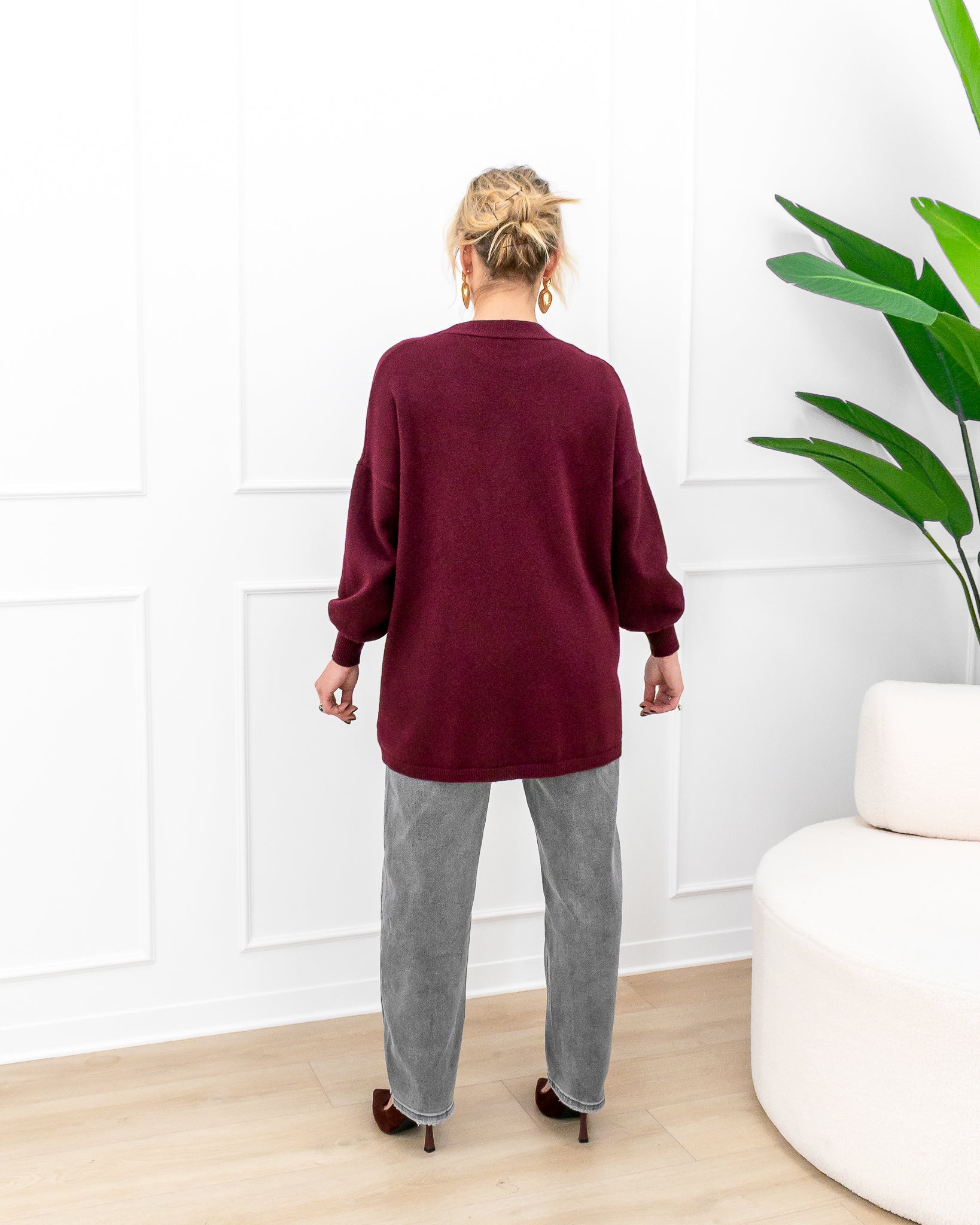 Cardigan “Sandra Bordeaux”