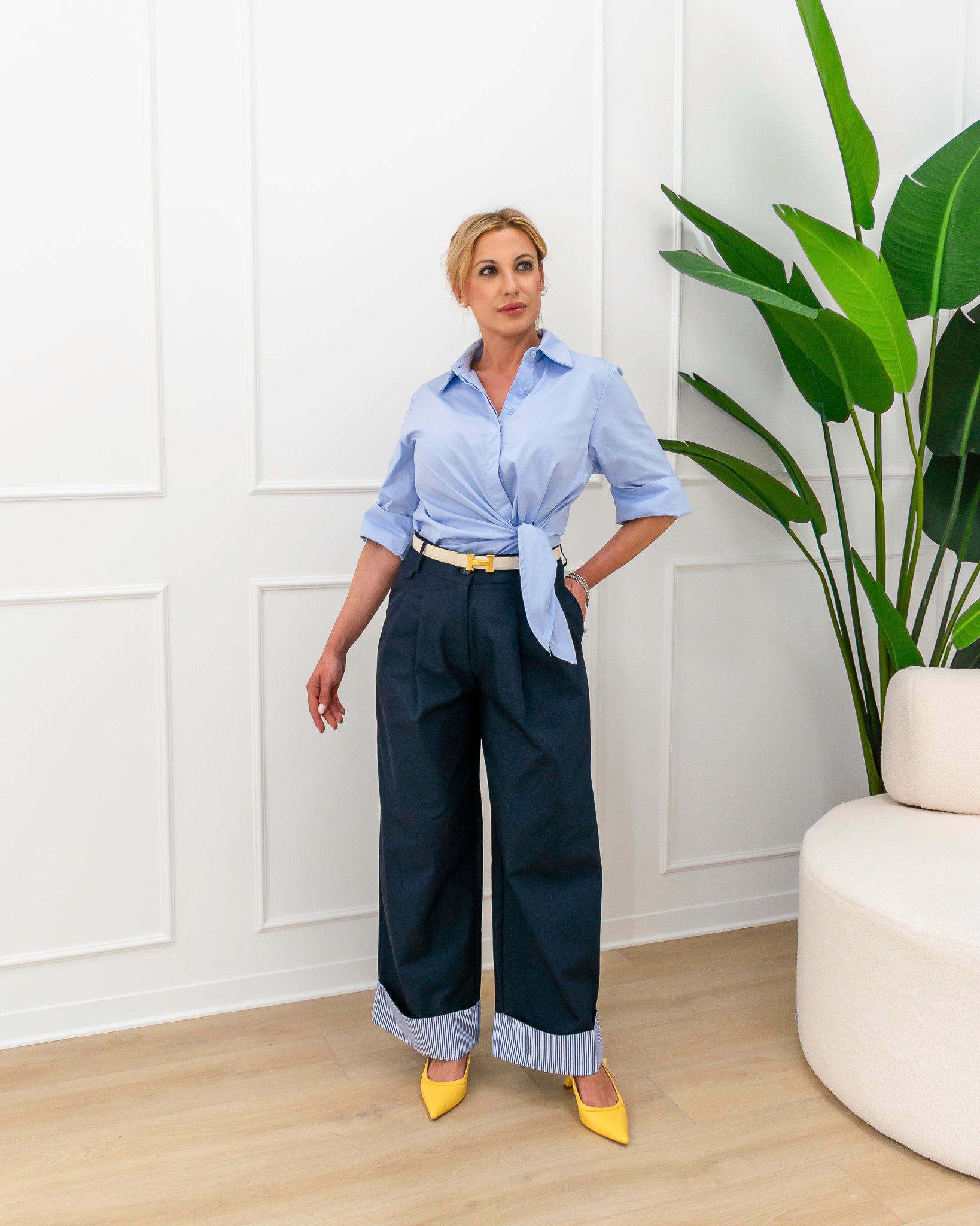 Camicia "Pilar Celeste"