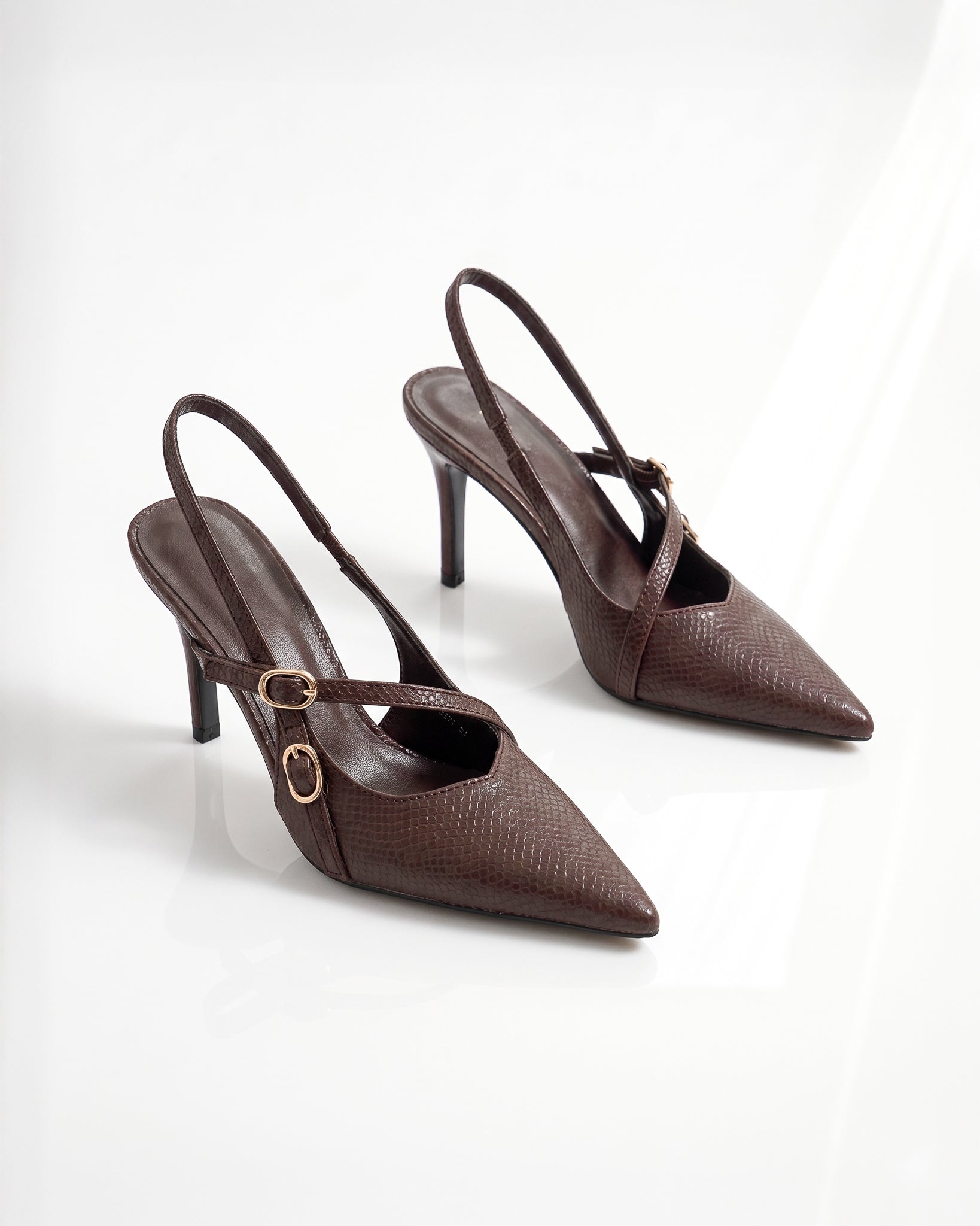 Slingback “Viola Cioccolata”