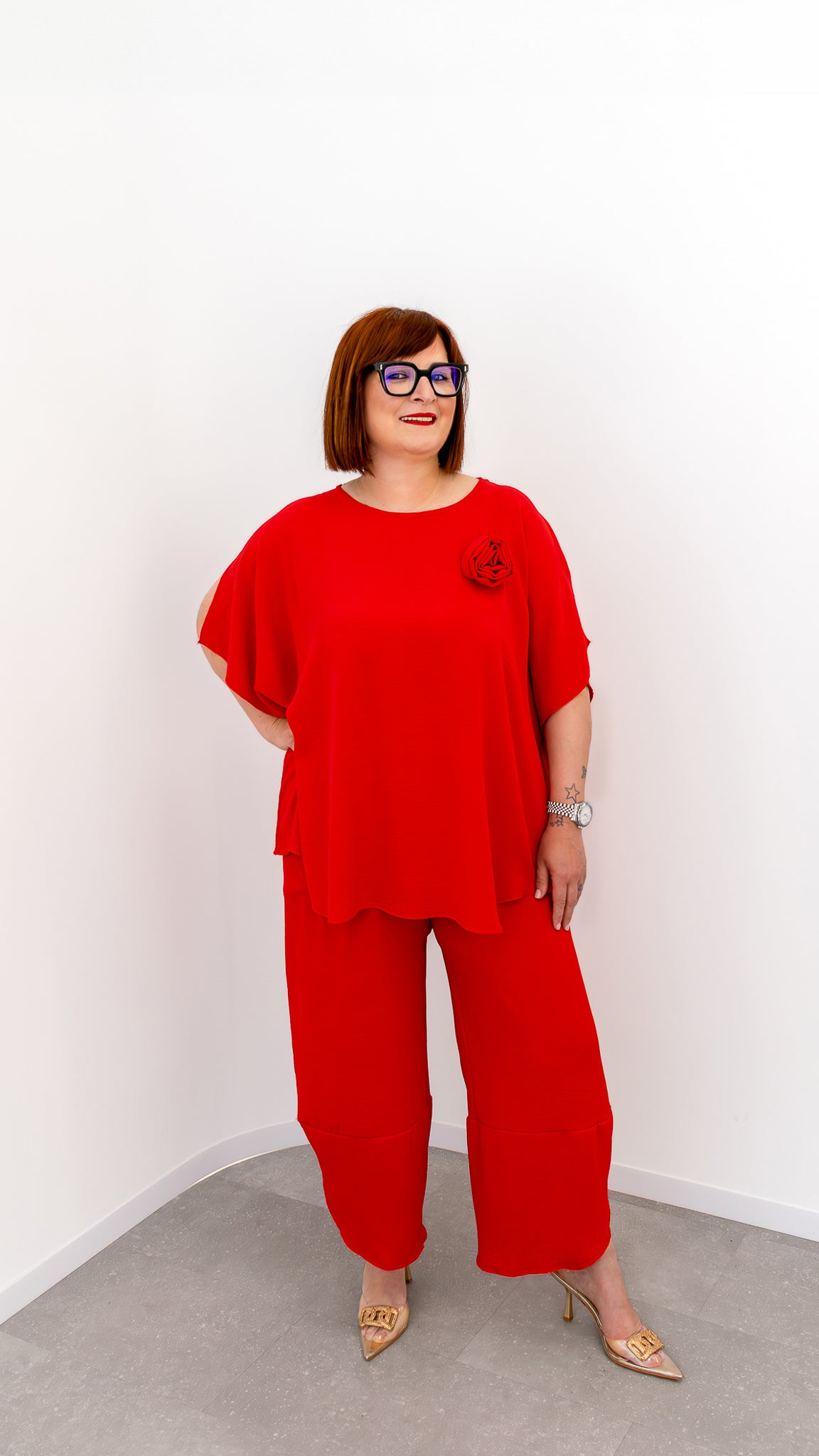 Completo "Lisa Rosso"