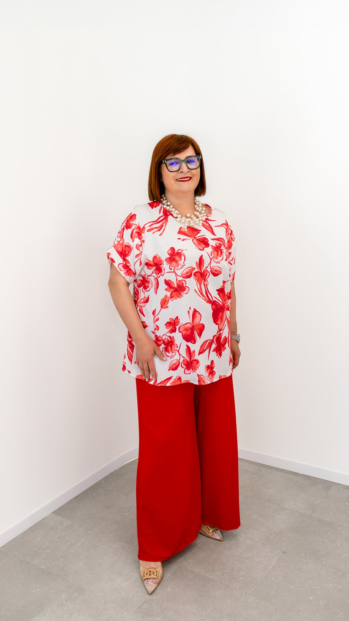 Completo "Flora Rosso"