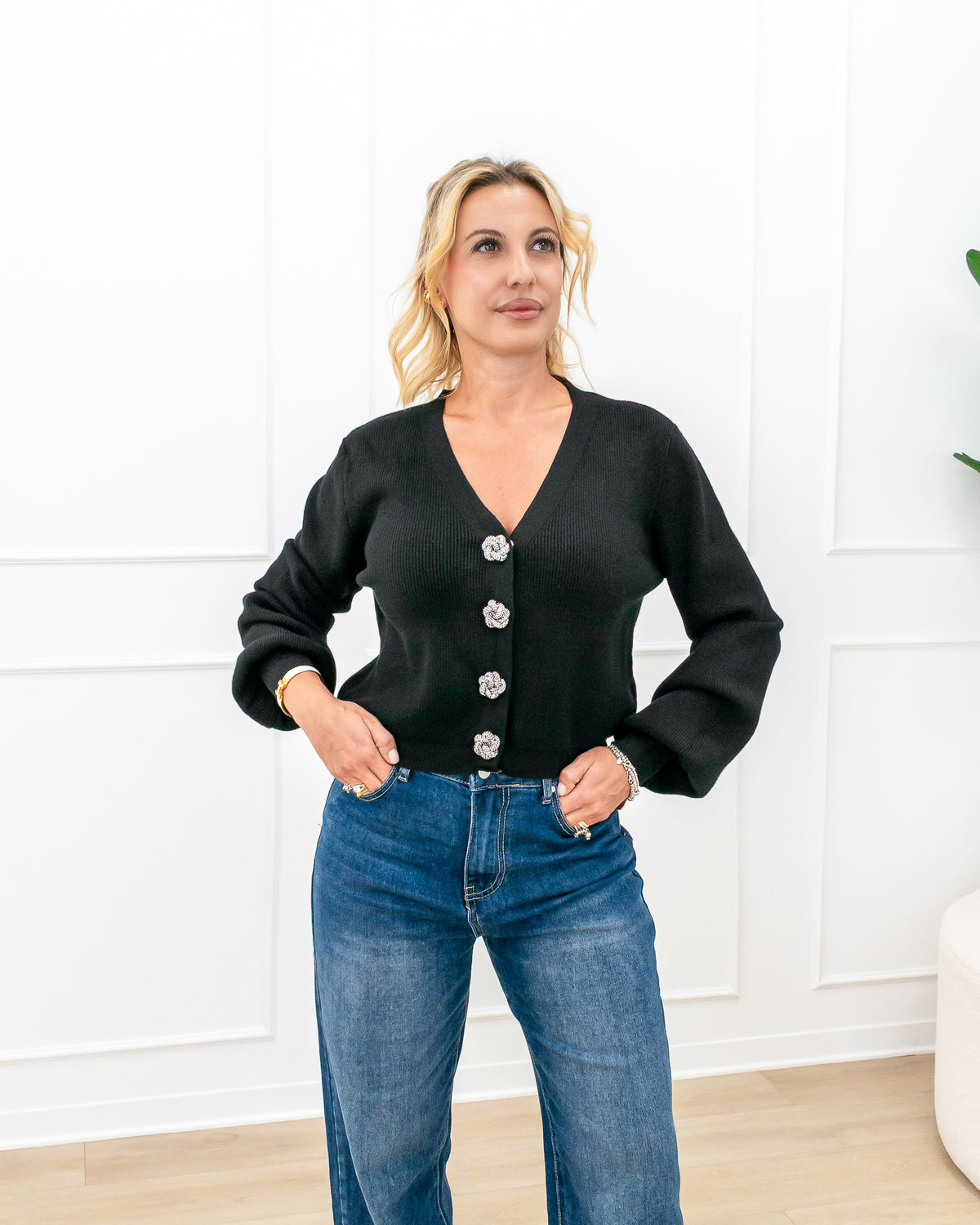 Cardigan “Aurora Nero”