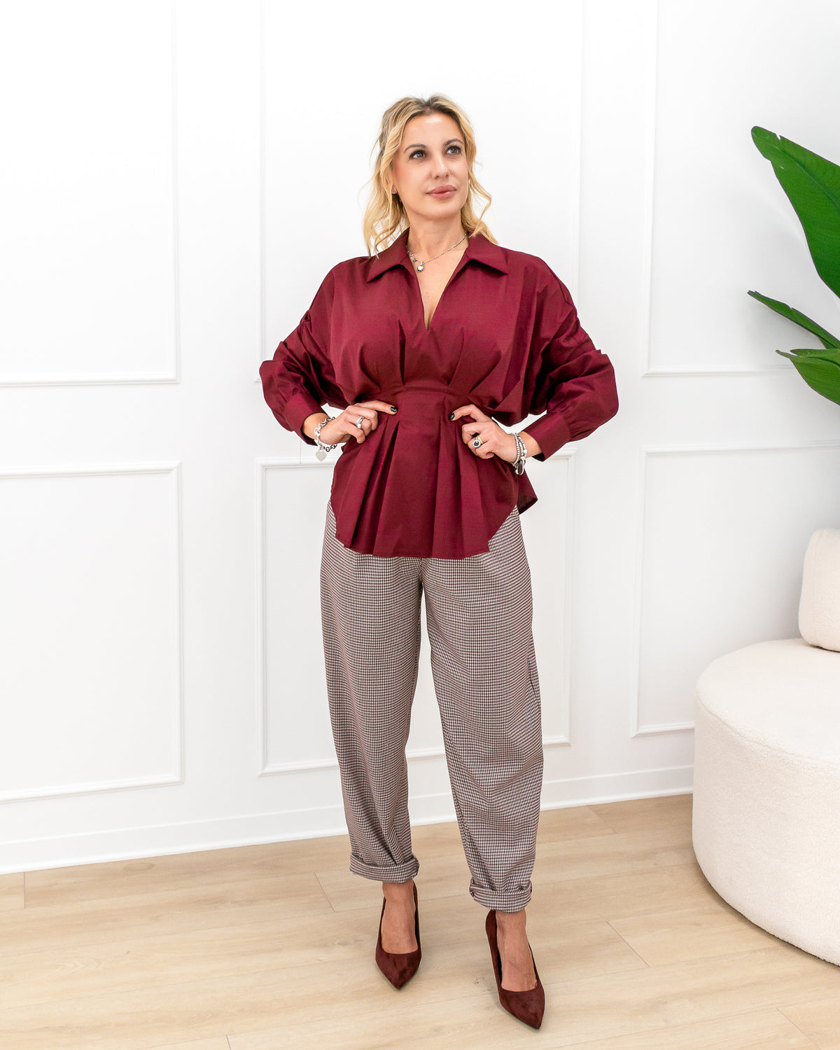 Pantalone "Lara Bordeaux"
