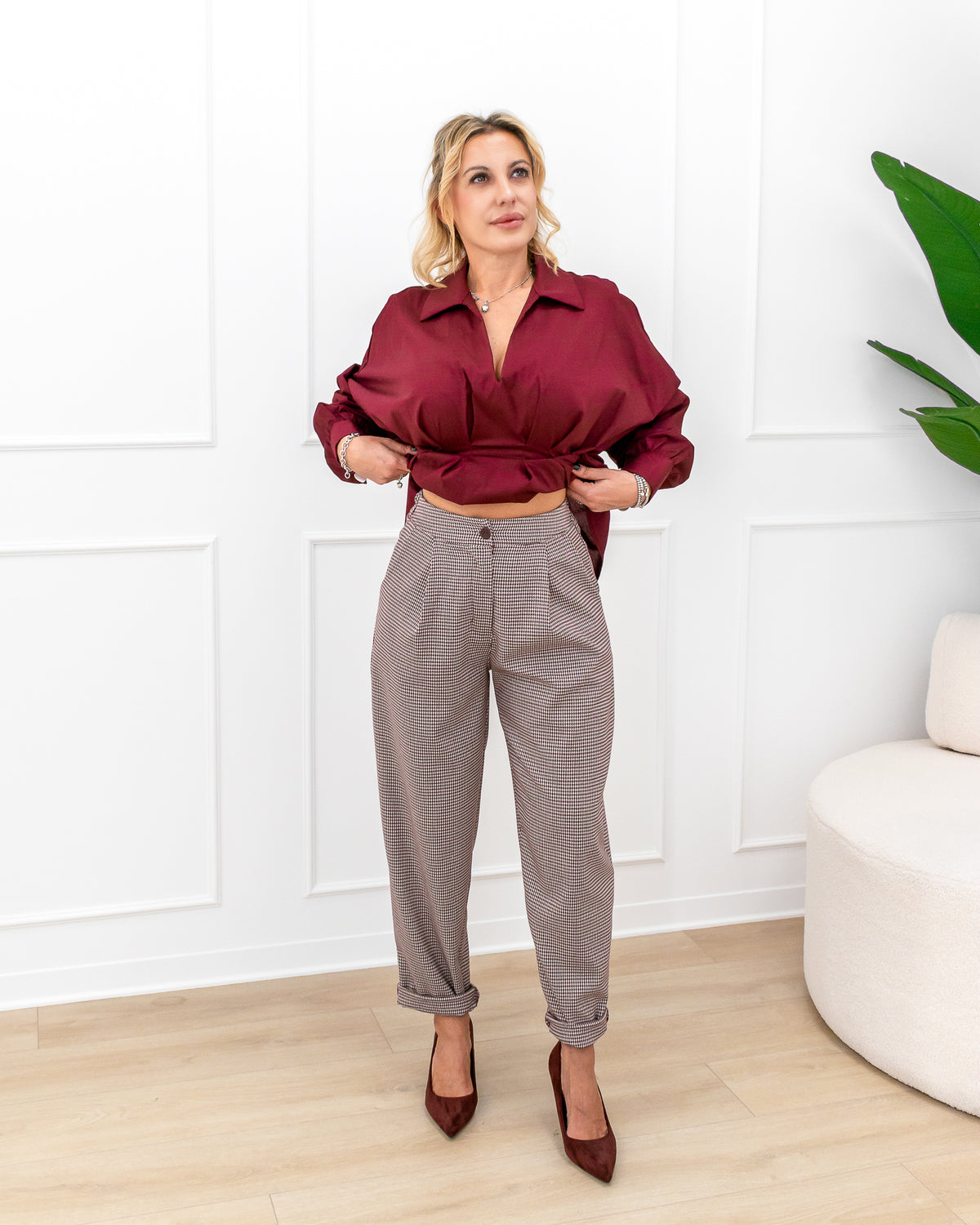 Pantalone "Lara Bordeaux"