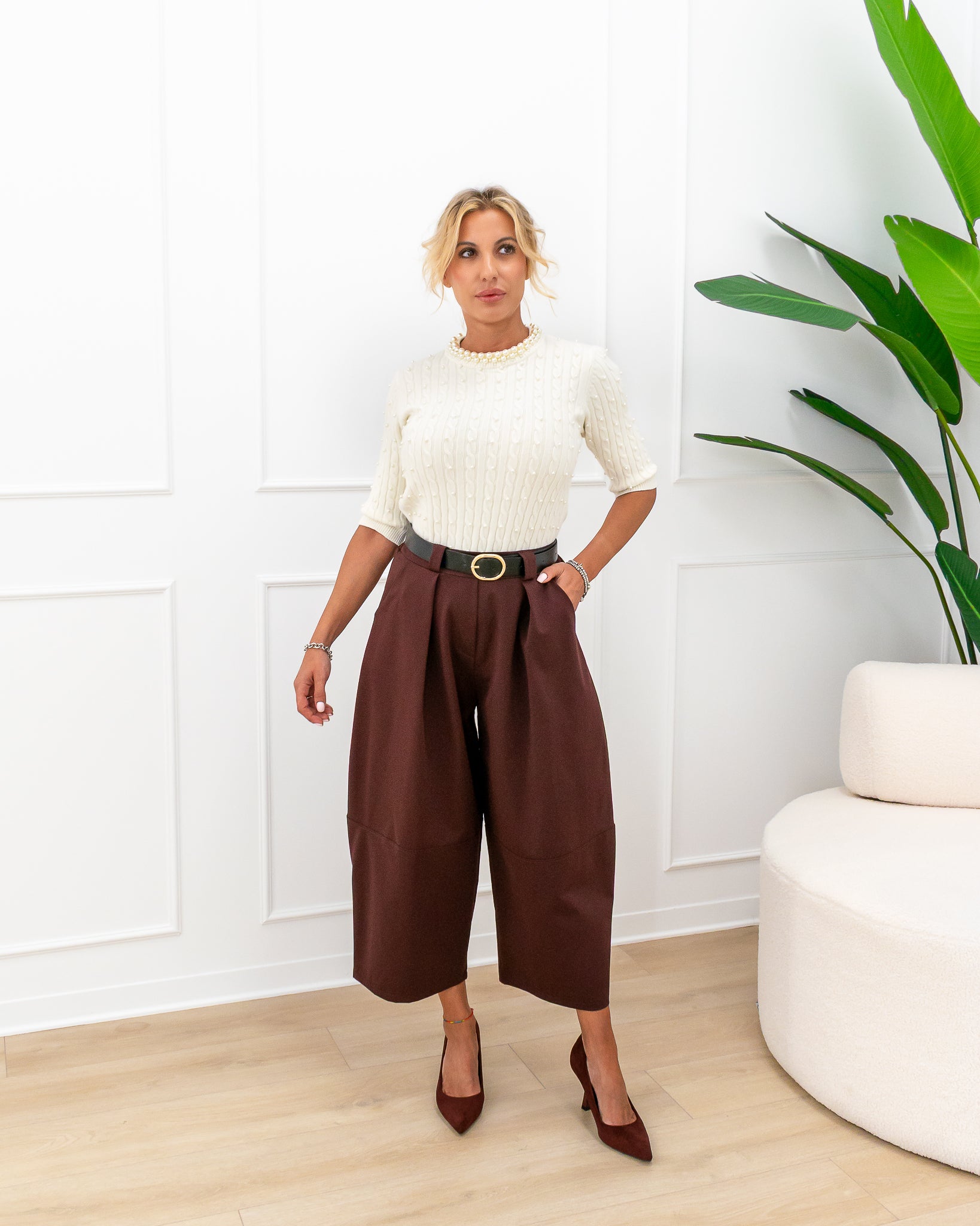 Pantalone “Gina Bordeaux”