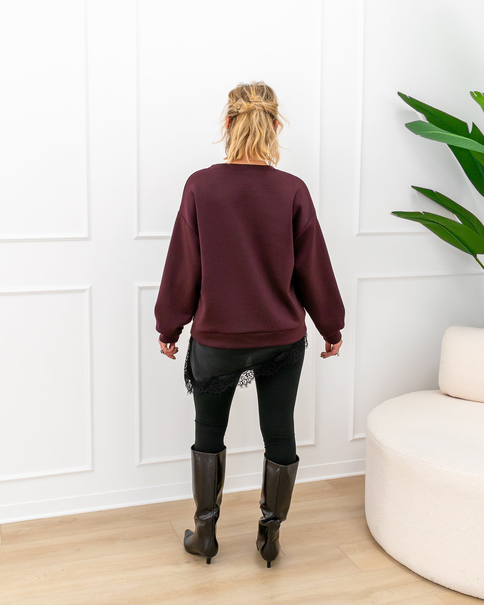 Felpa “Greta Bordeaux”