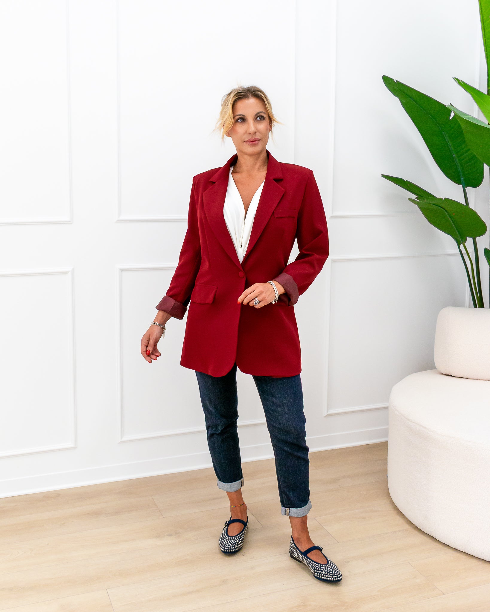 Blazer “Sofia Bordeaux”