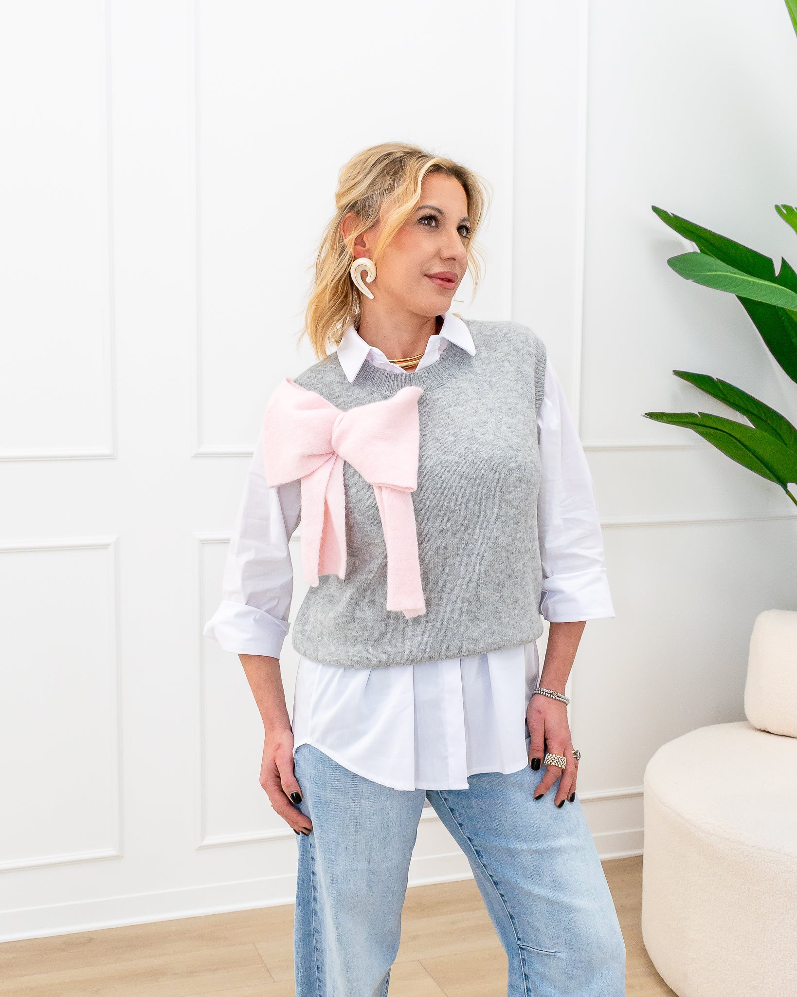 Gilet “Sandra Grigio”