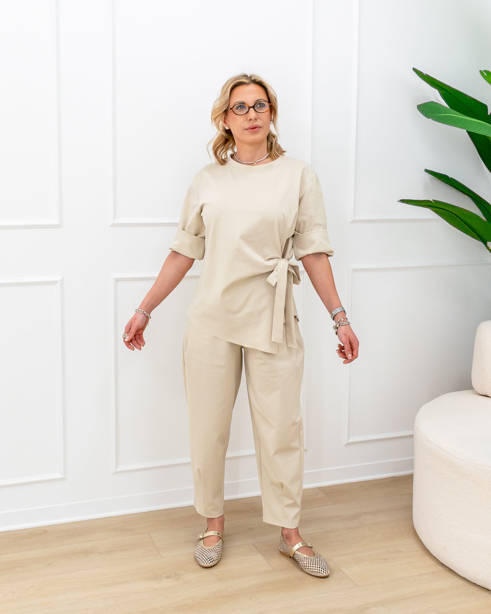 Completo “Teresa Beige”