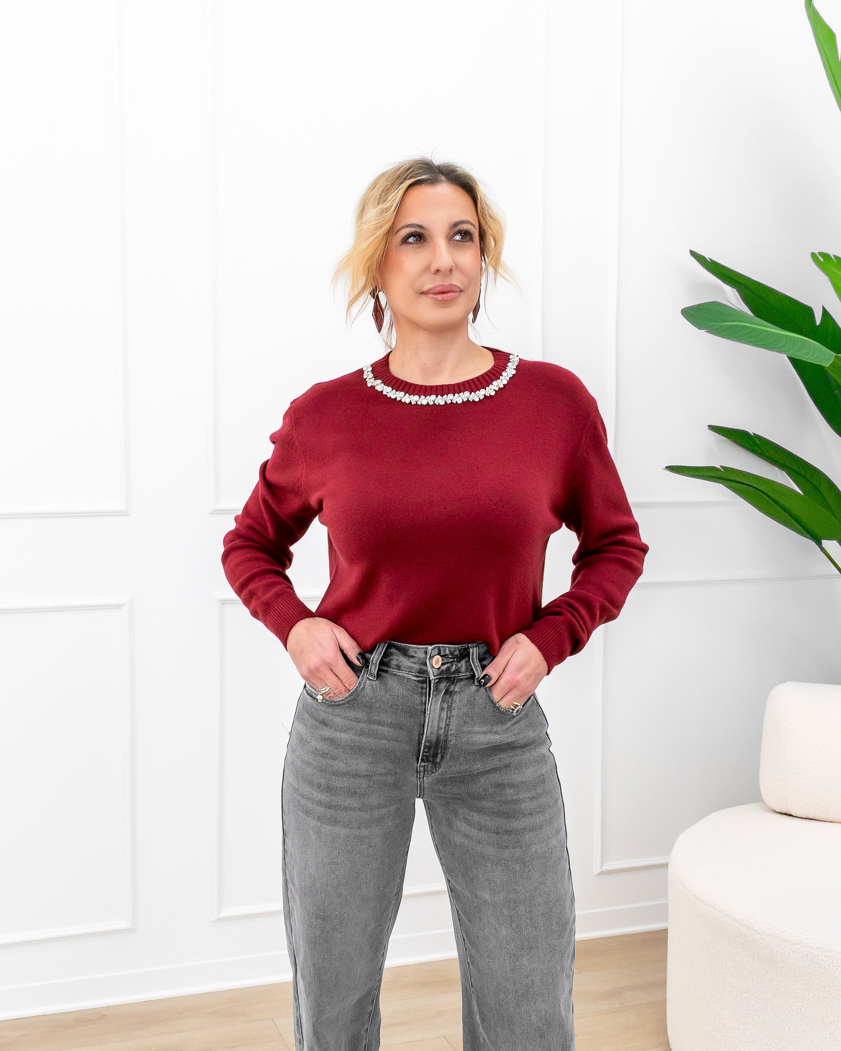 Maglia “Vania Bordeaux”￼