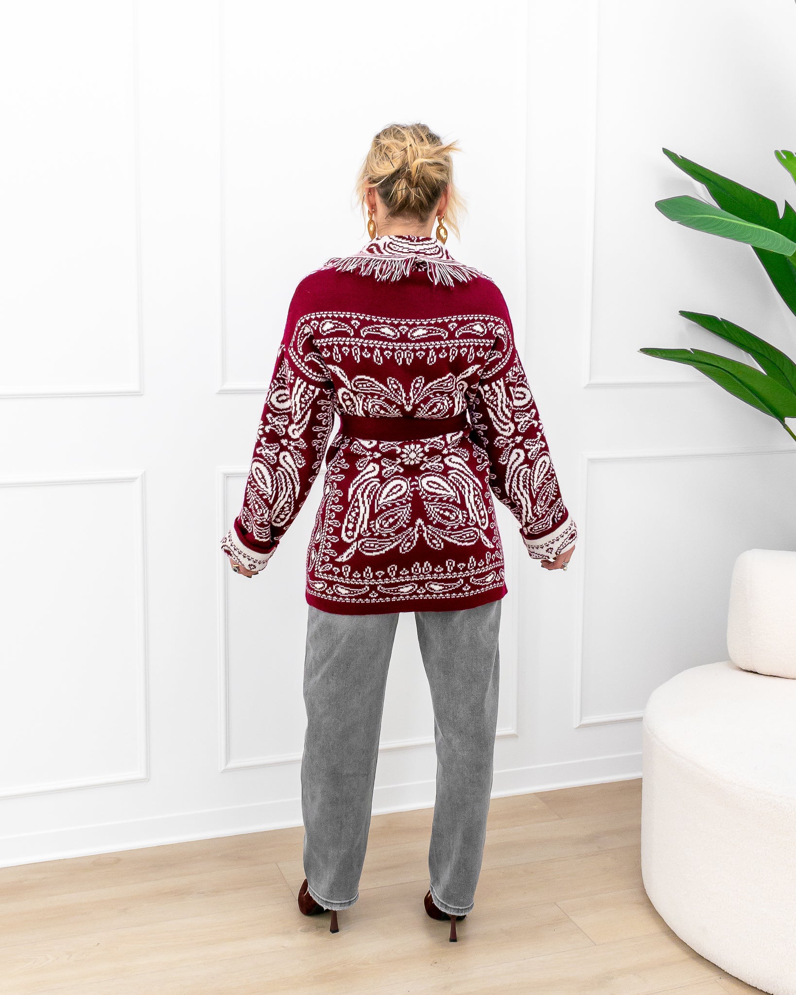 Cardigan “Andrea Bordeaux”