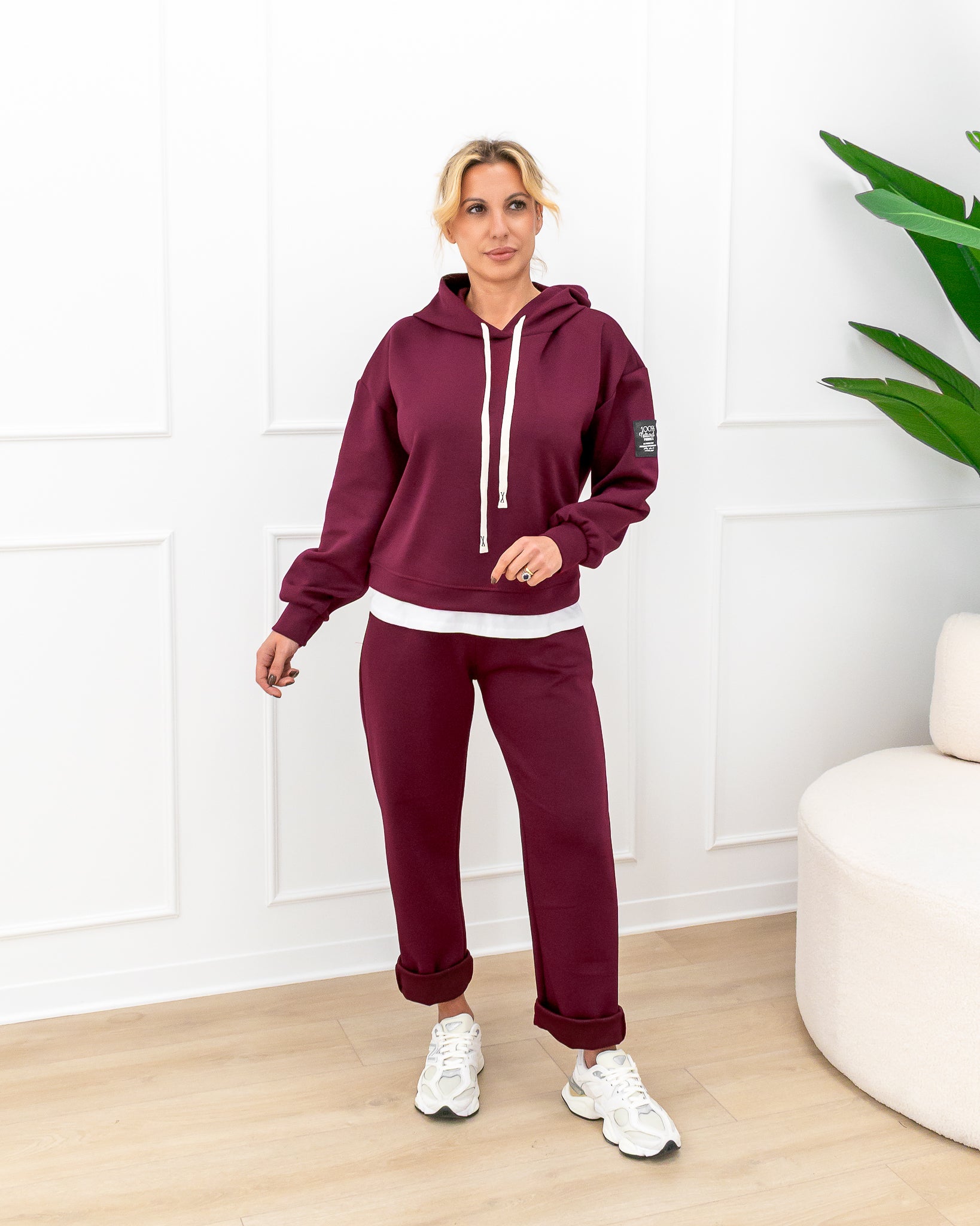Completo “Arianna Bordeaux”