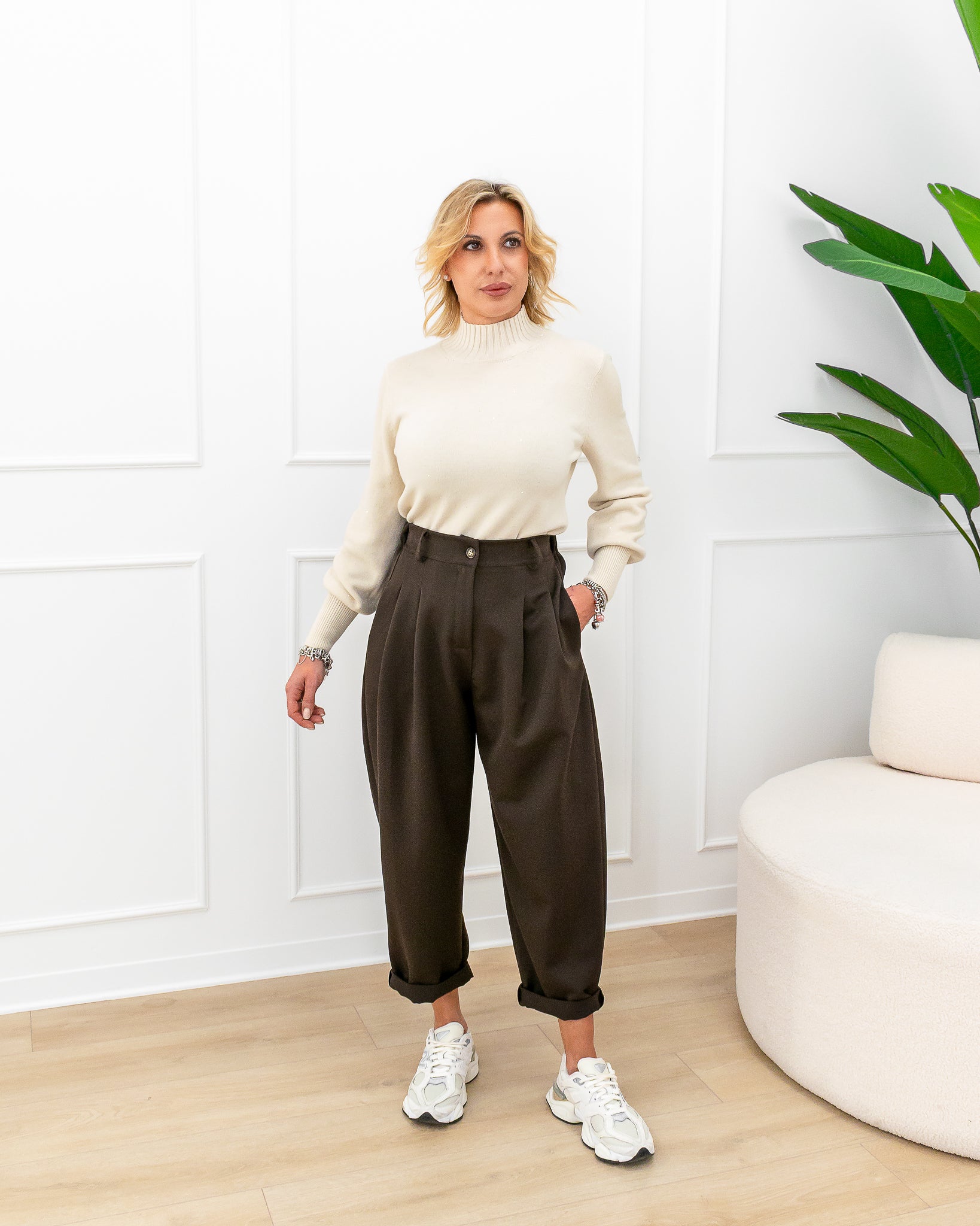 Pantalone “Noelia Marrone”