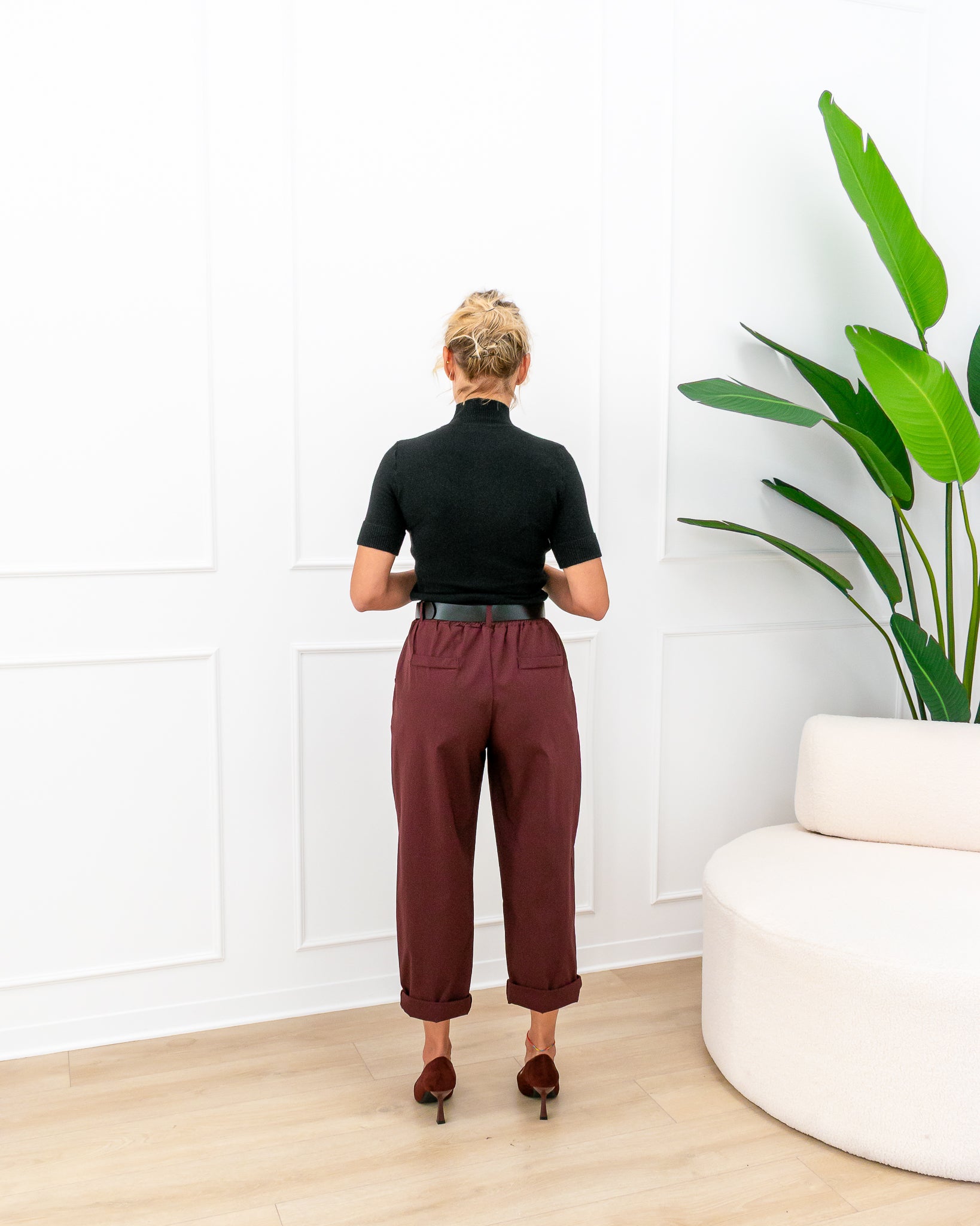 Pantalone “Glenda Bordeaux”