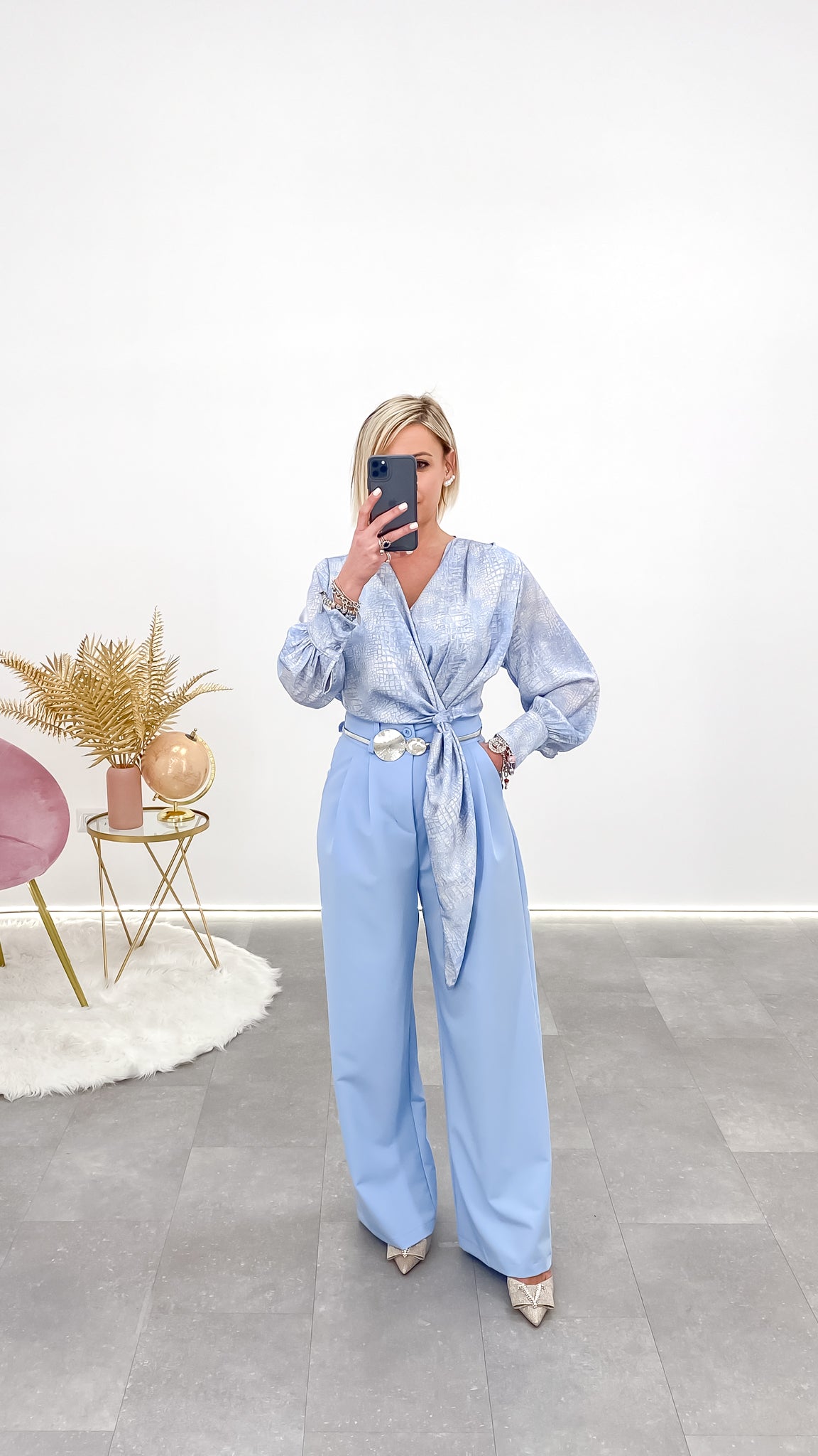 Pantalone "Naomi celeste"