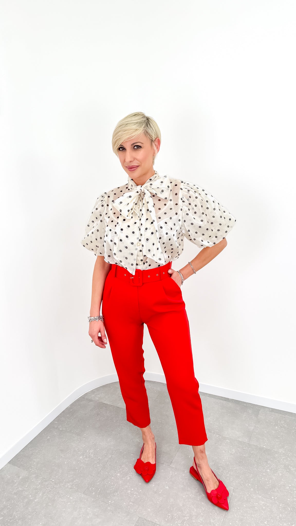 Pantalone "Melanie Rosso"