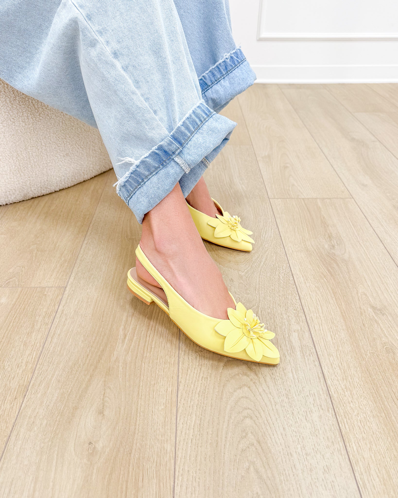 Slingback “Flora Giallo”