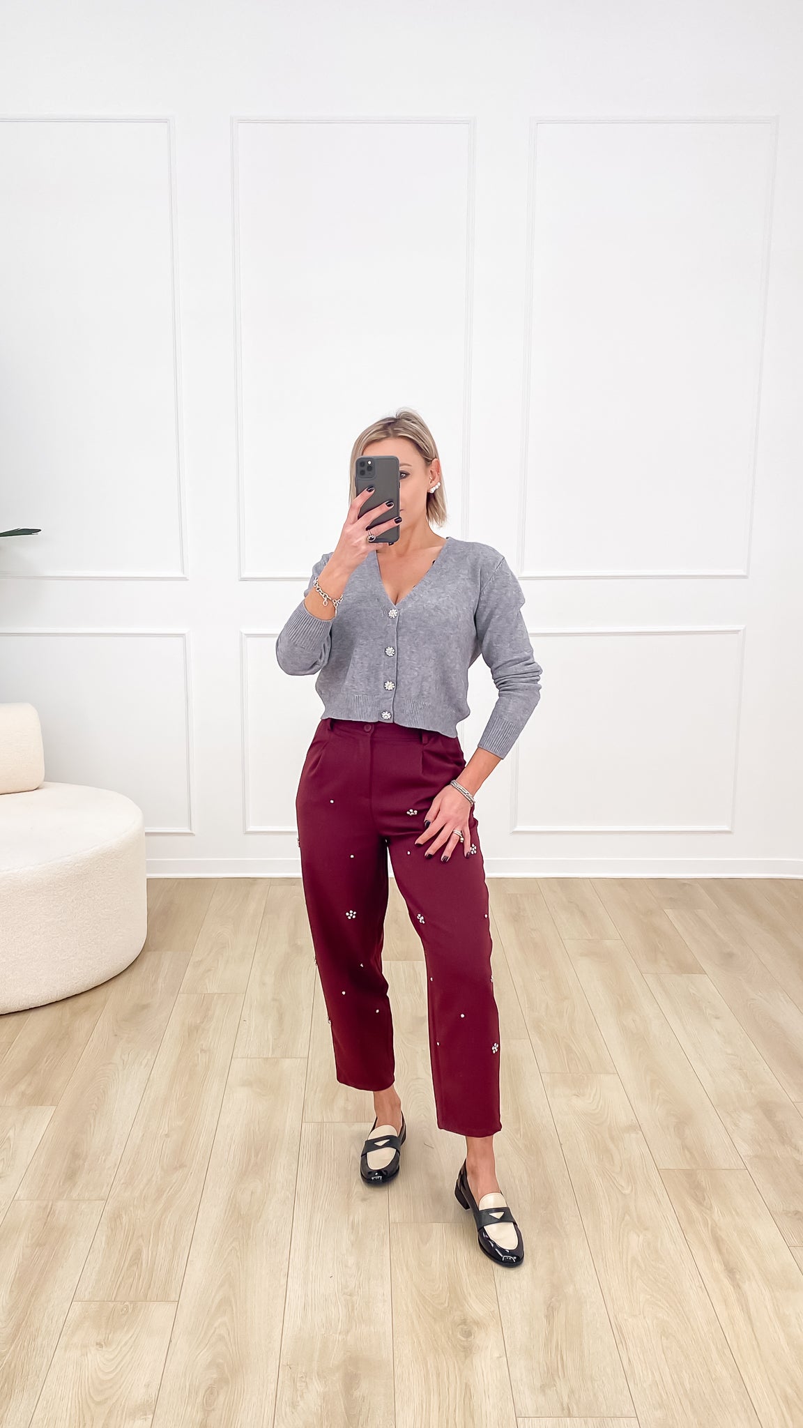 Pantalone "Serena Bordeaux”