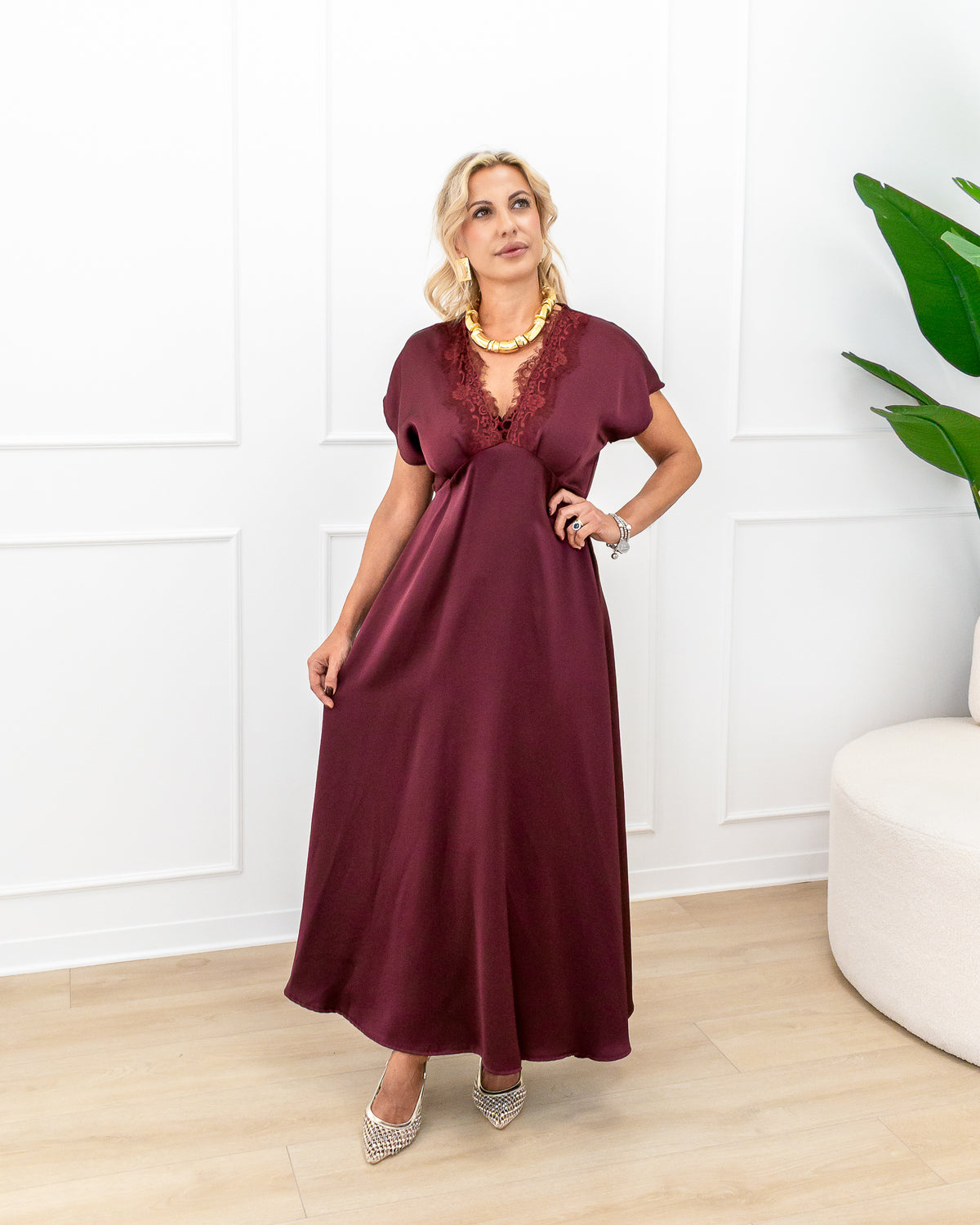 Abito “Valeria Bordeaux”