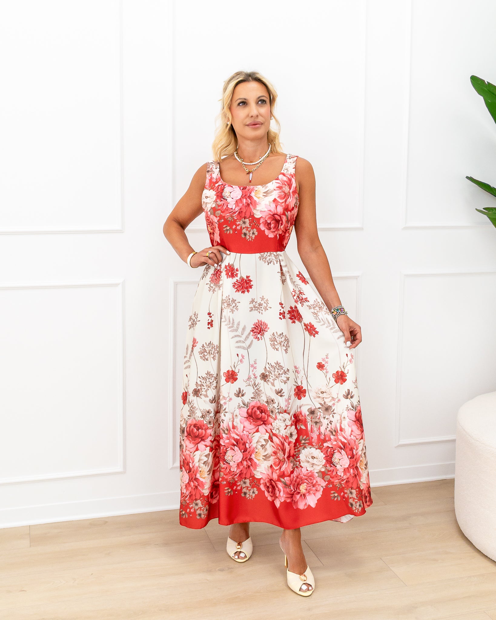 Abito “Flora Rosso”