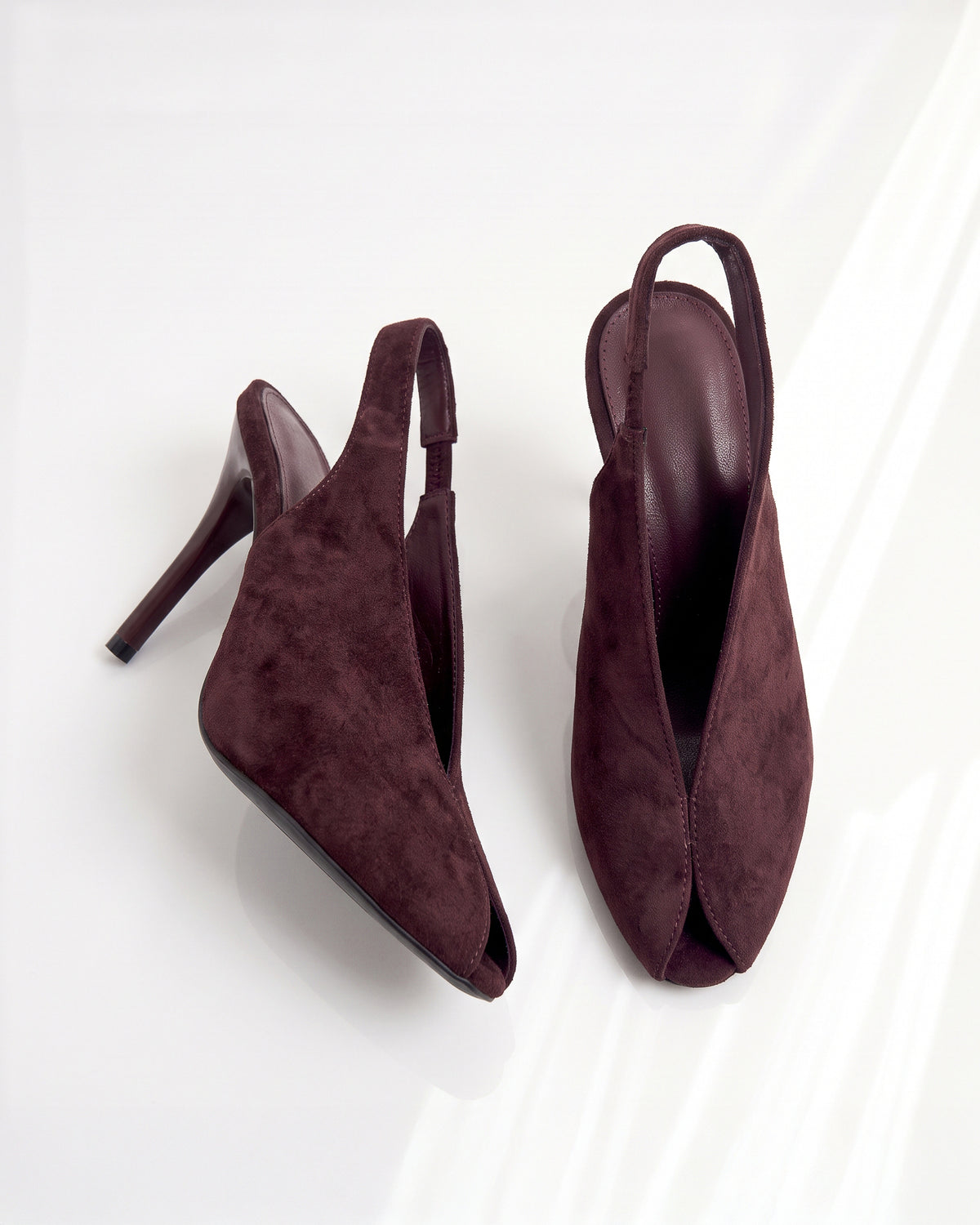 Slingback "Olga Bordeuax"